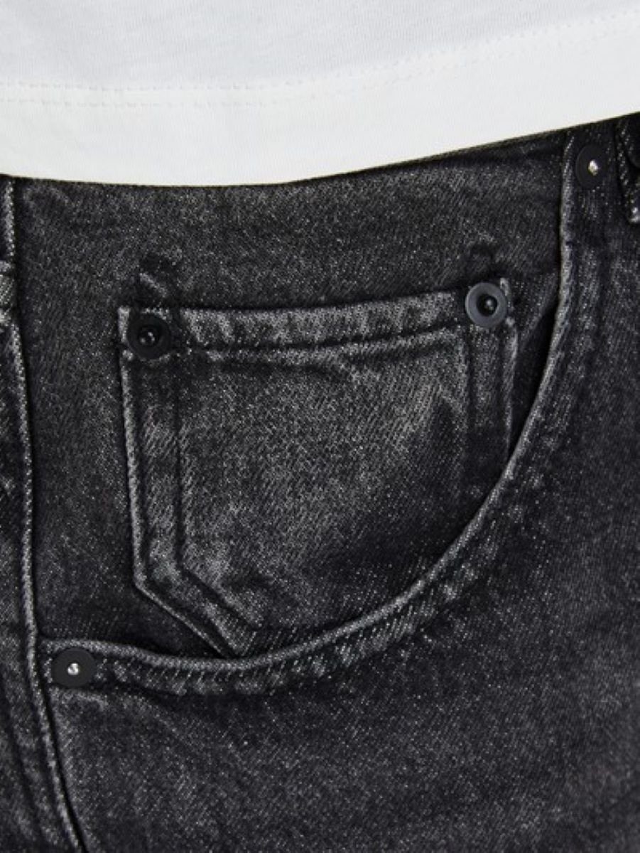 Jack & Jones Junior High-waist-Jeans JJIFRANK JJLEEN CROPPED knöchellang, hohe Taille