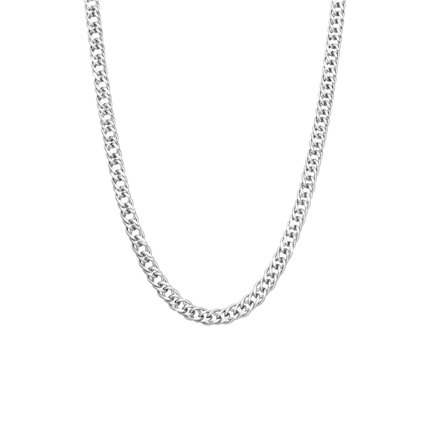 LUCARDI Gliederkette Halskette - 925 Silber - Silber - Herren
