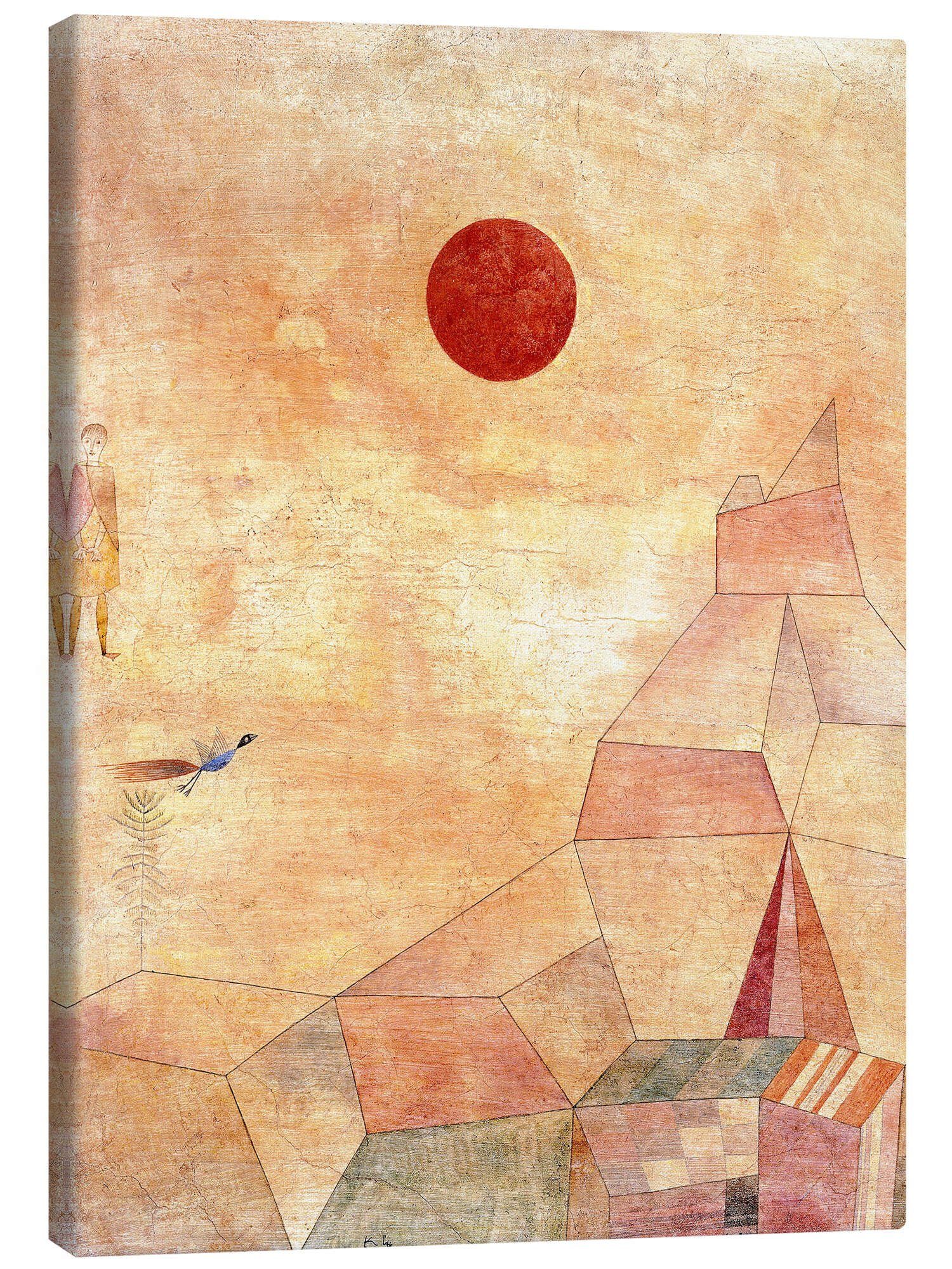 Posterlounge Leinwandbild Paul Klee, Märchen, Wohnzimmer Malerei