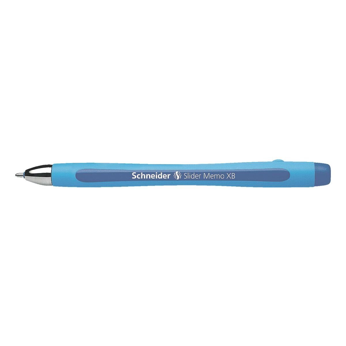 Schneider Kugelschreiber Slider Memo XB 1502, (1-tlg), mit Kappe, Strichbreite: 0,7 mm (XB) blau | Kugelschreiber