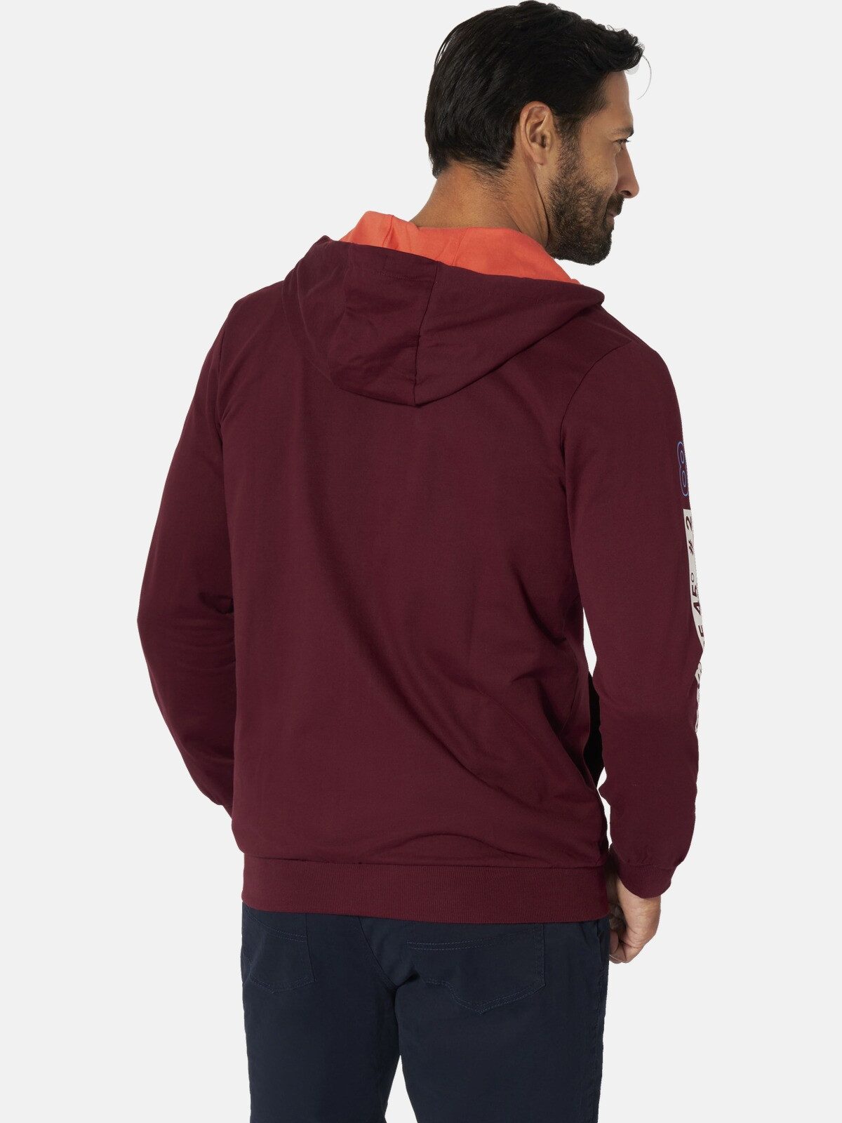 Jan Vanderstorm Kapuzensweatjacke RODERICH aus atmungsaktiver Baumwolle