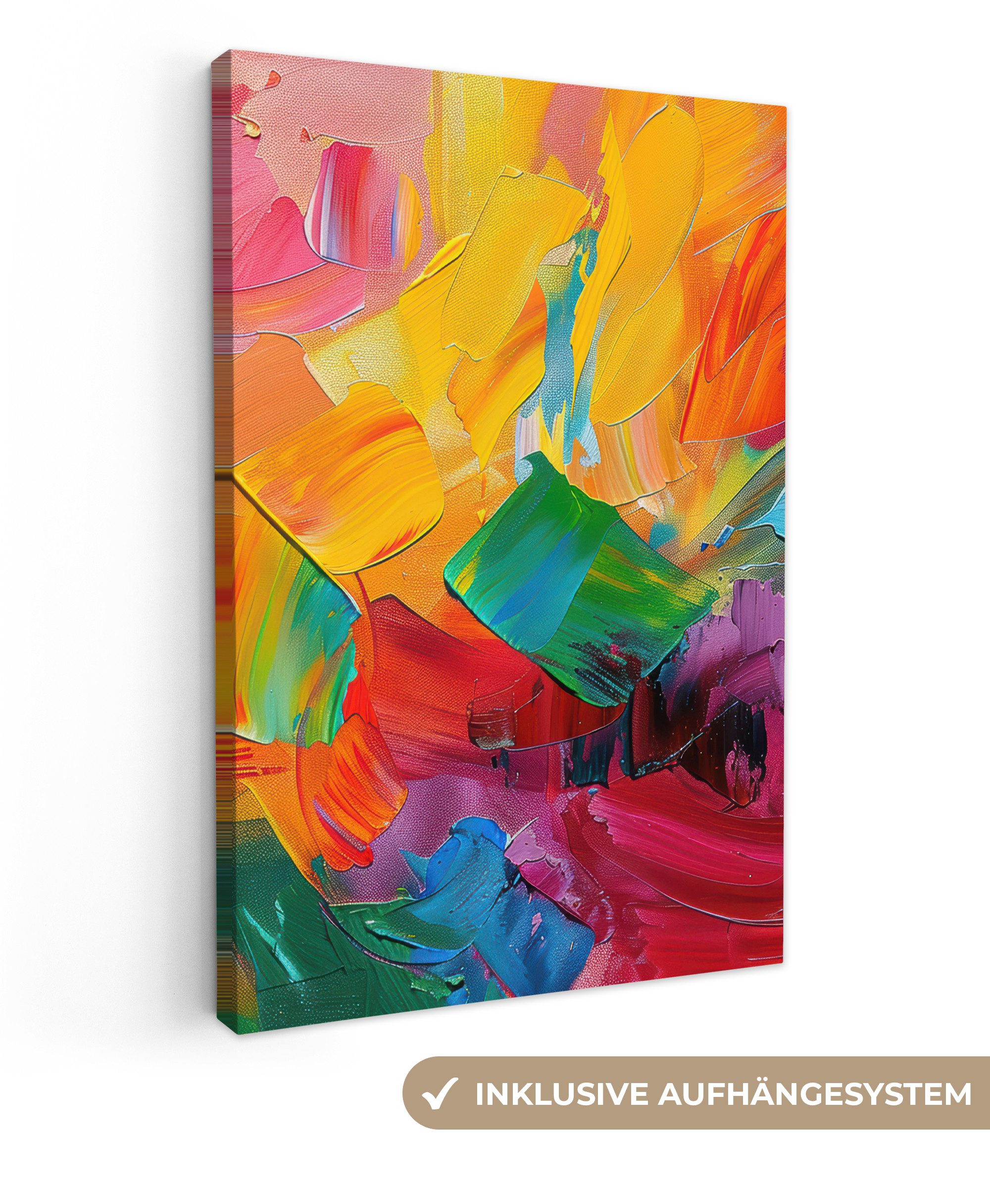 OneMillionCanvasses® Leinwandbild Abstrakt - Lackierung - Modern - Farbenfr günstig online kaufen