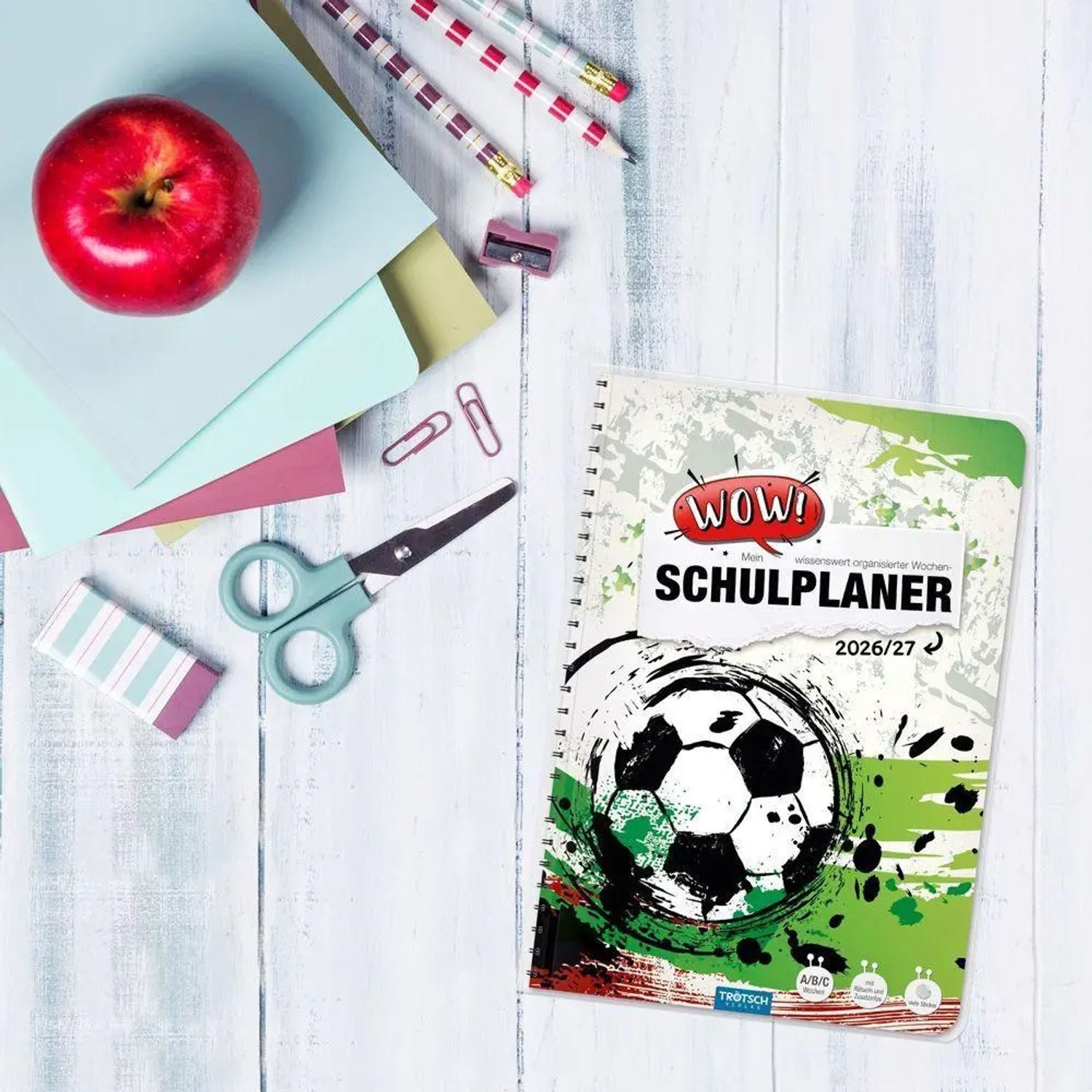 Trötsch Verlag Schülerkalender TRÖTSCH - Schulplaner WOW Fußball 26/27