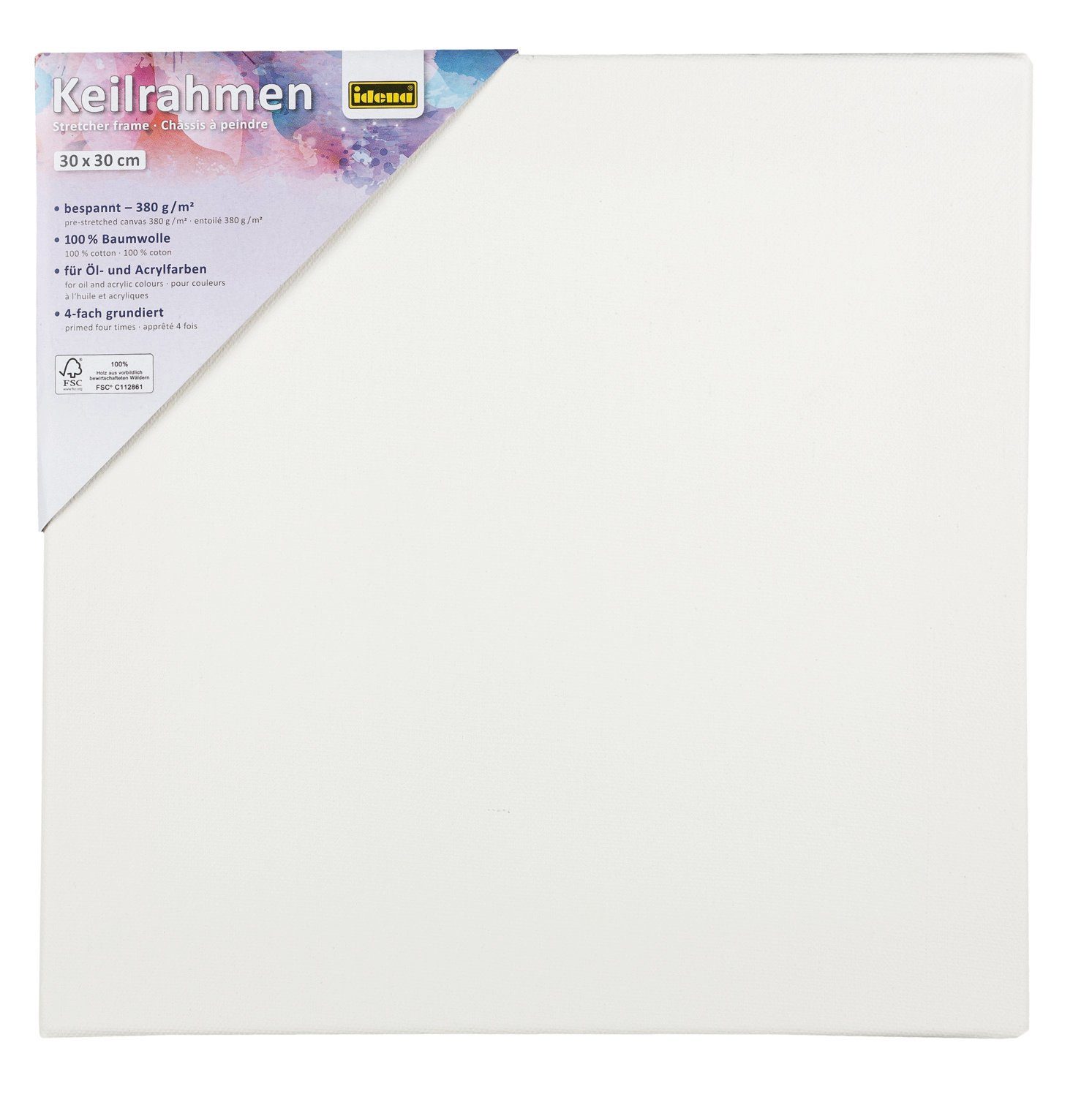 Idena Keilrahmen Idena 60031 - Keilrahmen mit Leinwand aus 100% Baumwolle, günstig online kaufen