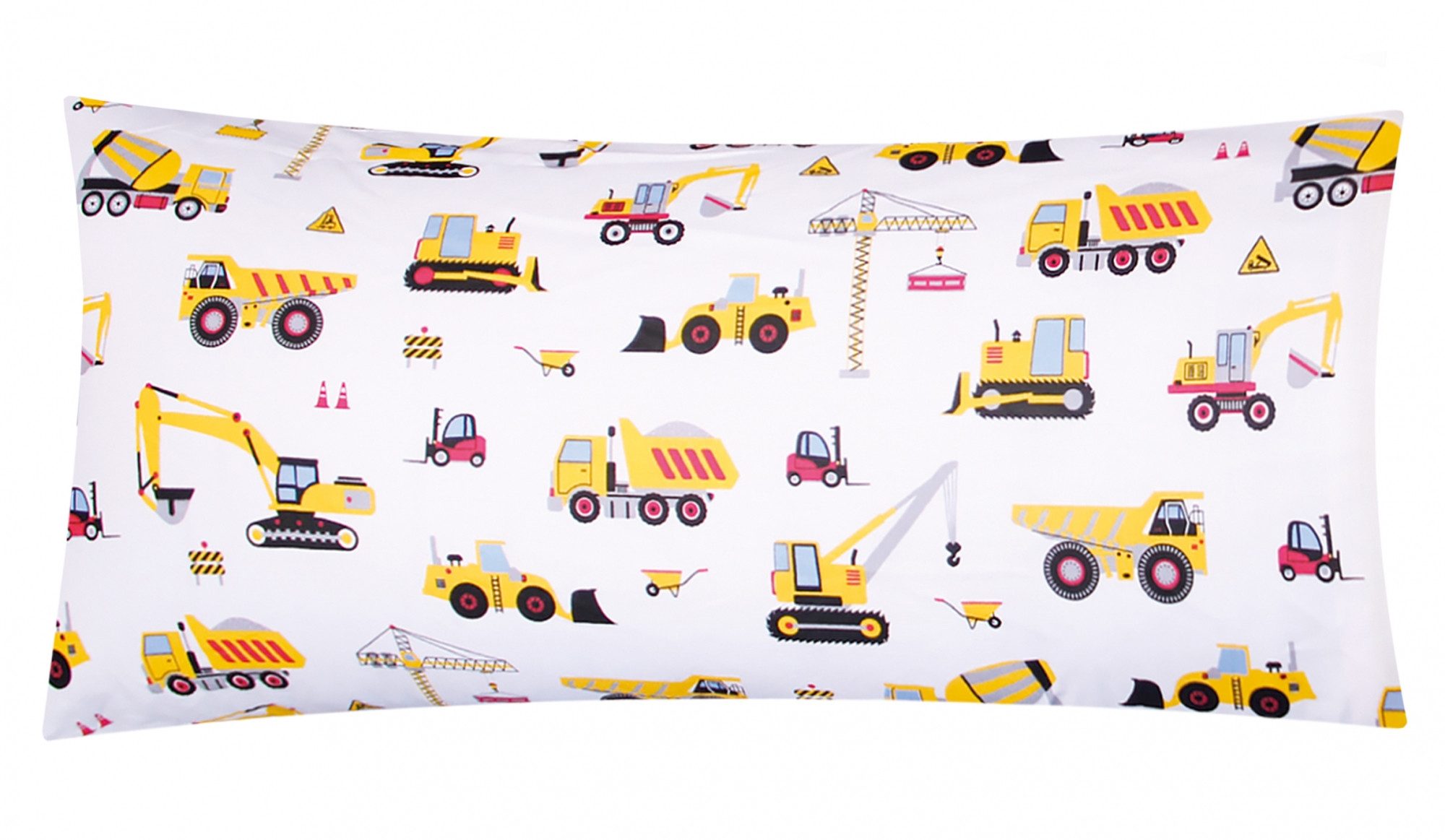 Heubergshop Kissenbezug, (1 Stück), 40x80cm Bagger Baufahrzeuge Kräne Kinde günstig online kaufen