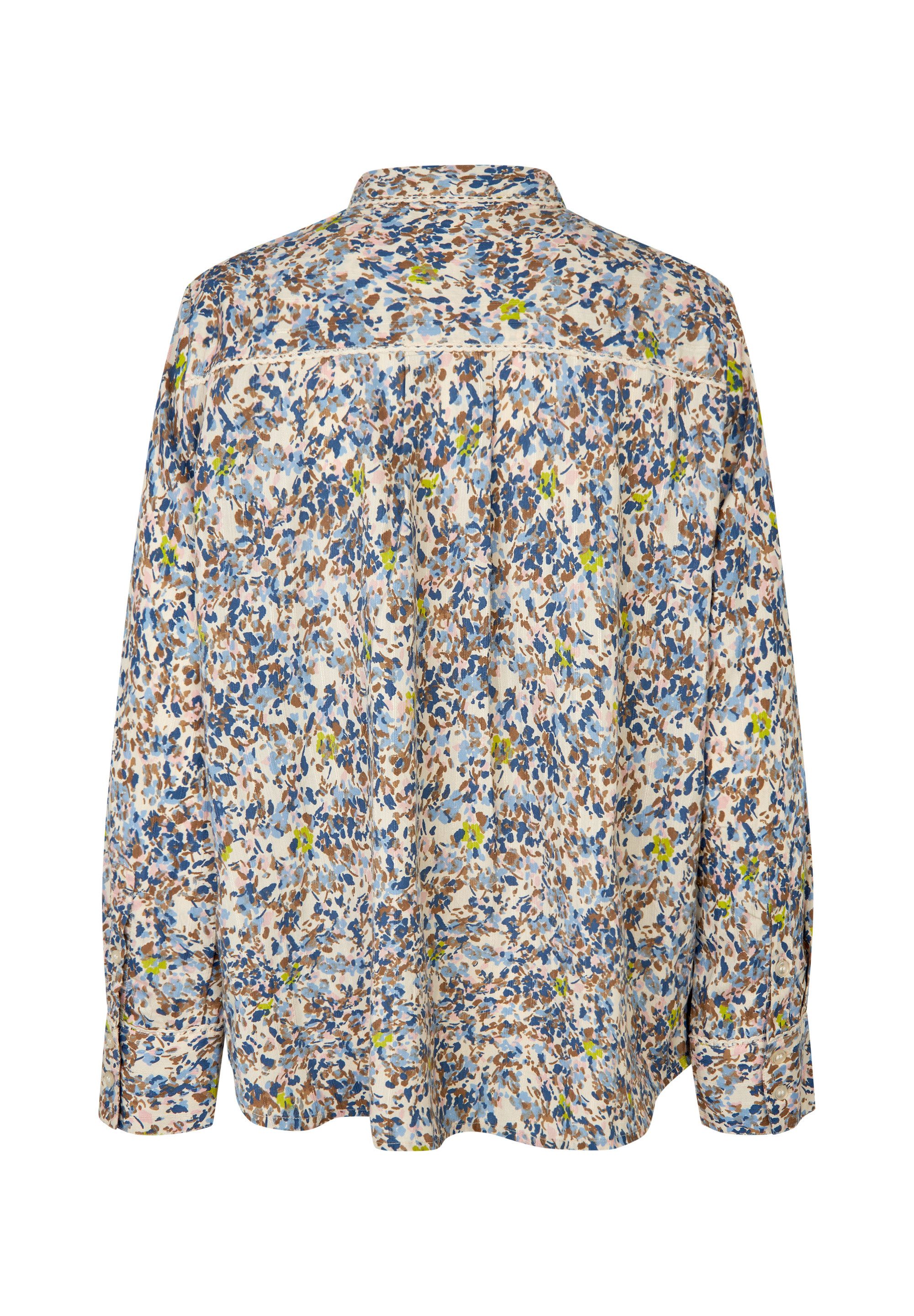 Masai Businessshirt MaIthyria Spitzendetails, Blumendruck