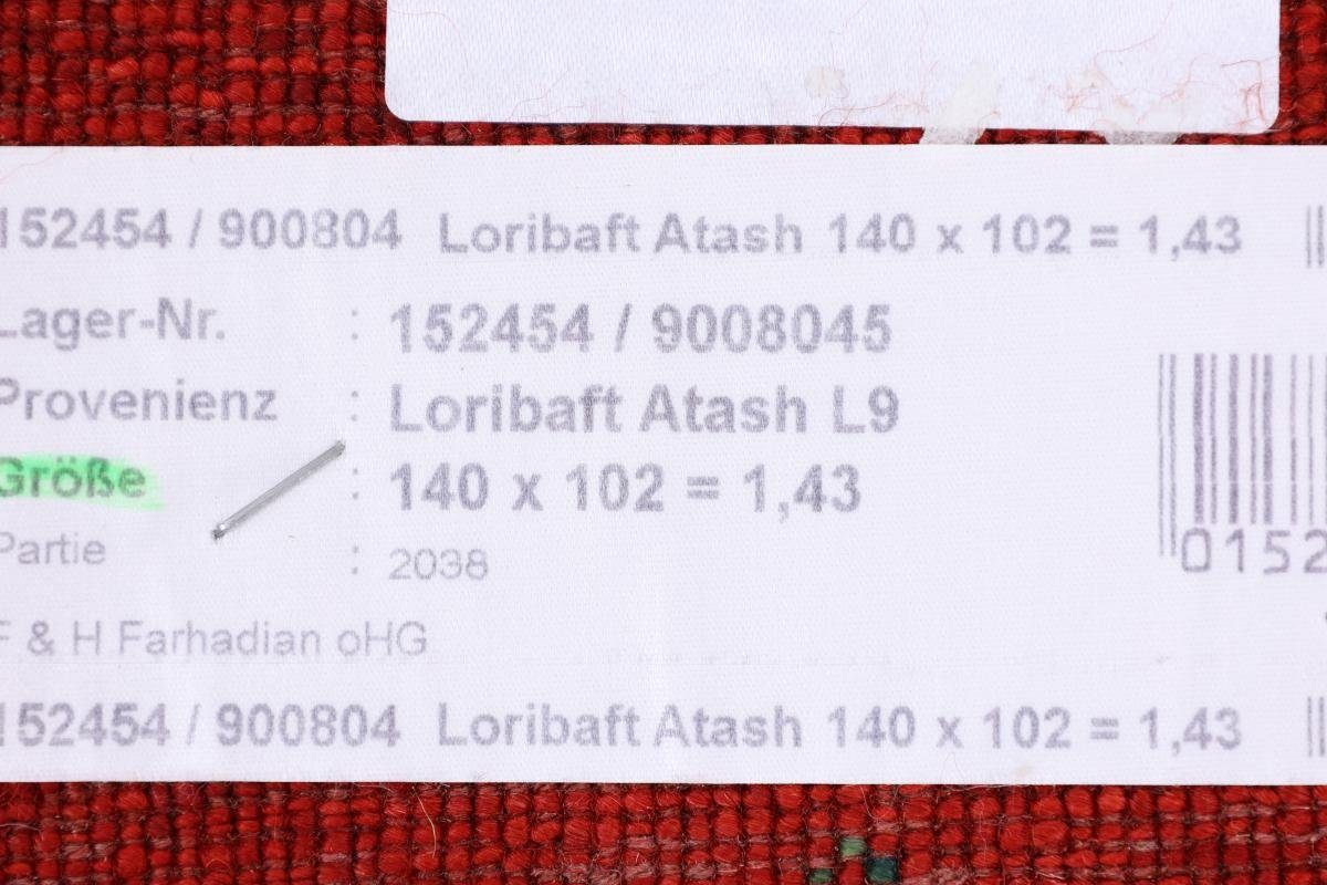 Orientteppich Perser Gabbeh Loribaft Höhe: mm Nain rechteckig, 12 Moderner, 103x139 Handgeknüpfter Nowbaft Trading