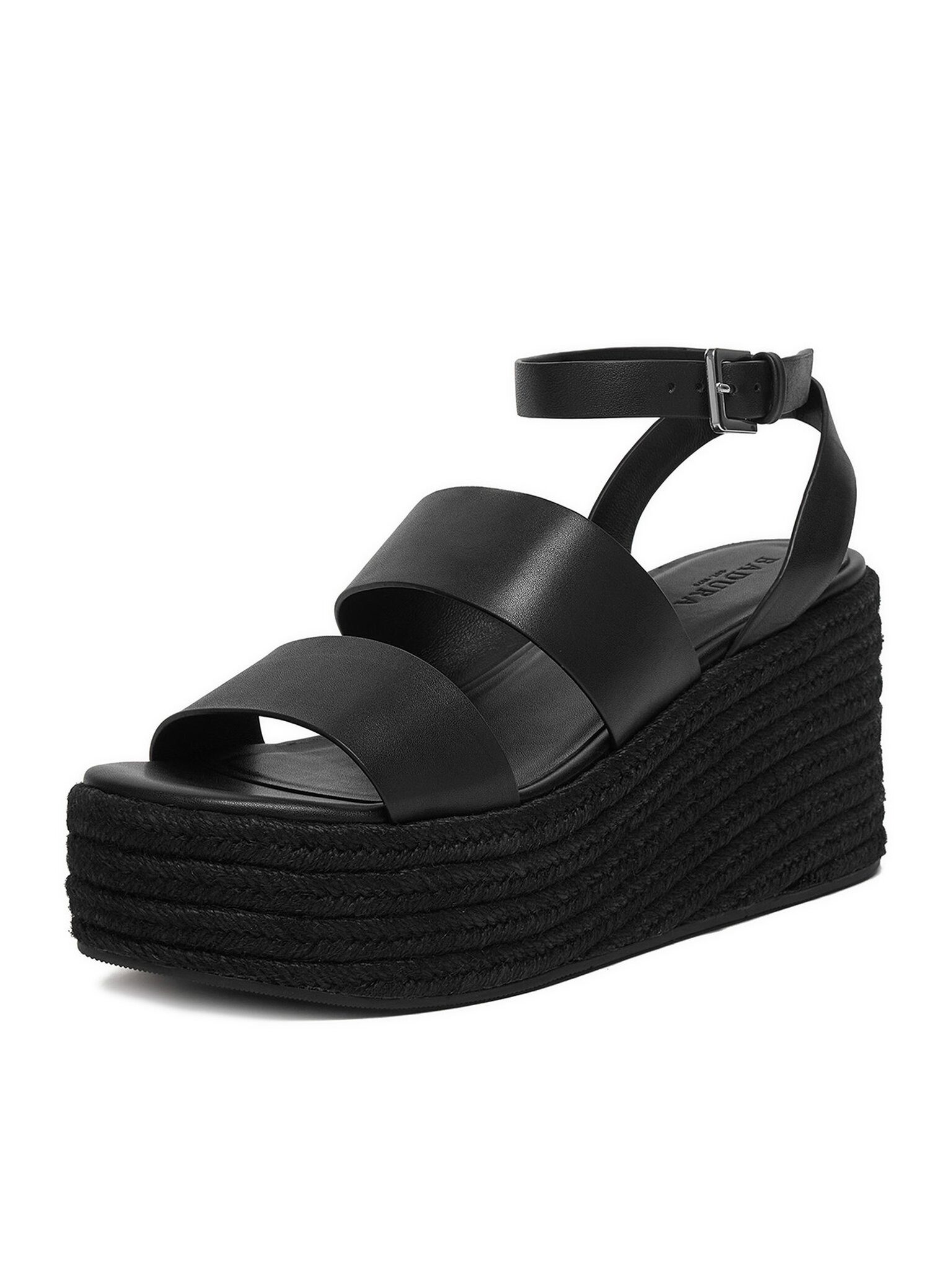 Badura Badura Damensandalen Schwarz Badura-EO-ALORA-LT0228-26-802 Schwarz Sandale