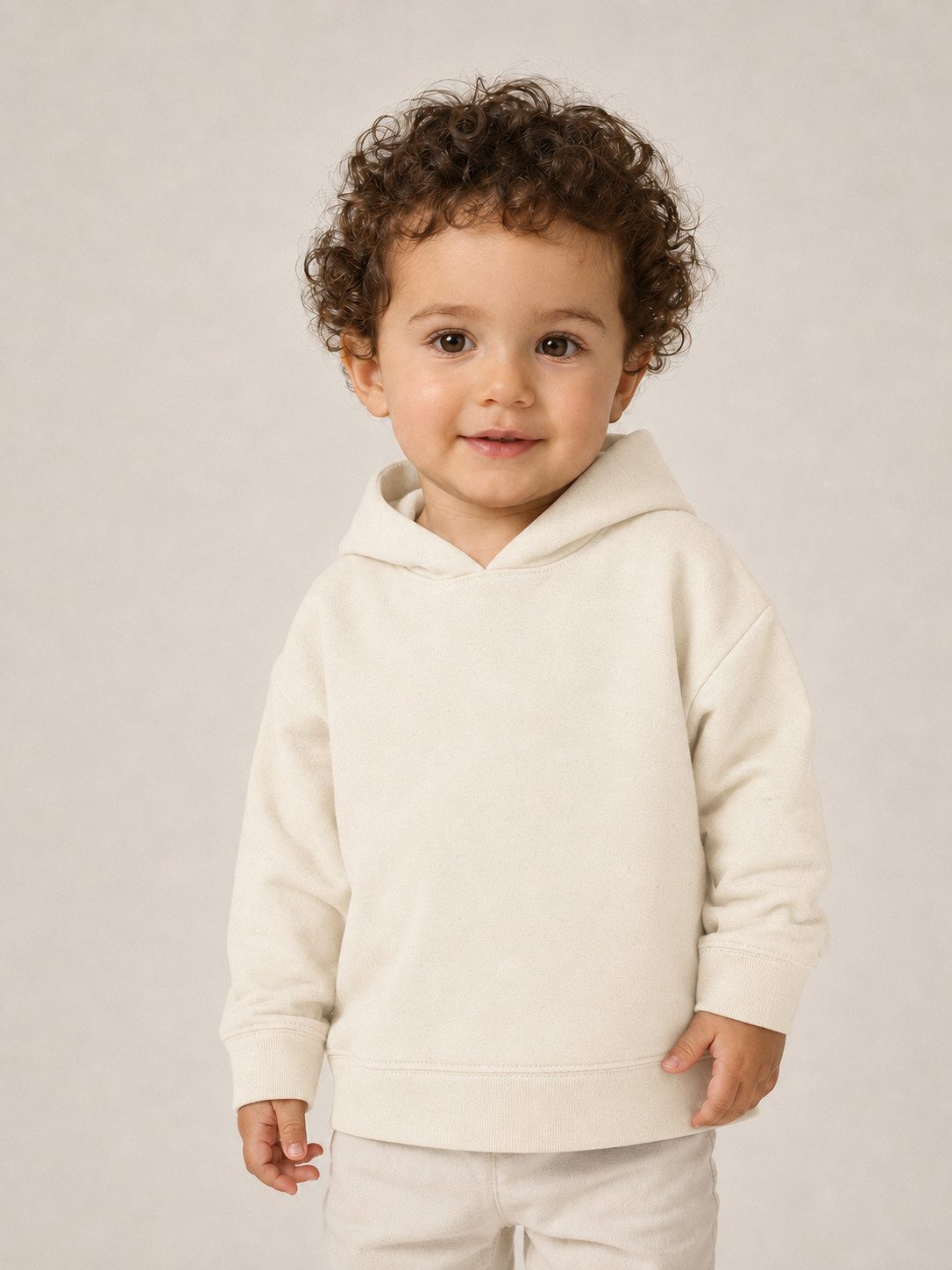 Sitztgut Hoodie Baby Hoodie aus Bio-Baumwolle (1-tlg) Doppellagige Kapuze und weiter Halsausschnitt