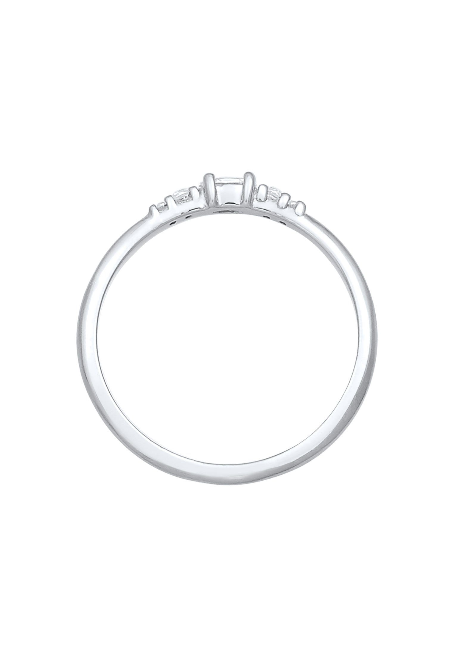 Elli Verlobungsring Zirkonia Marquise Elegant Verlobung 925 Silber