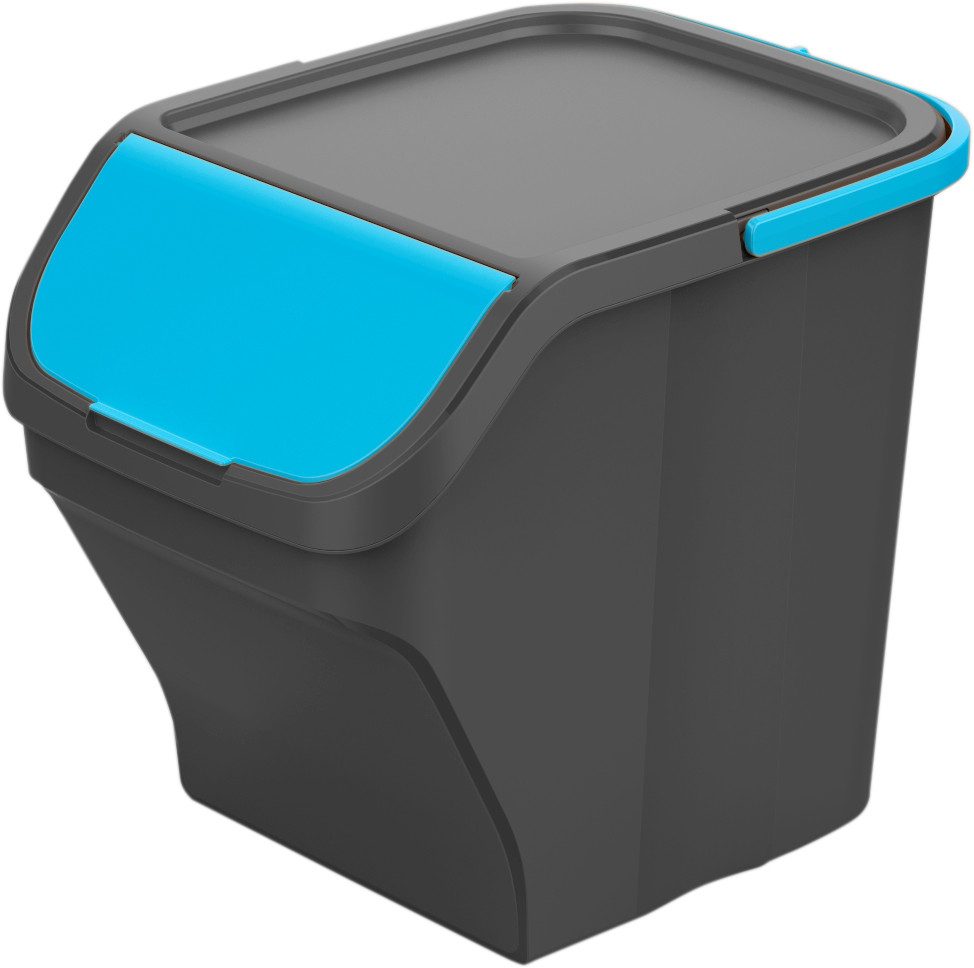 Gardissimo Stack - 3er-Set Stapelbare Mülleimer Je 25 Liter, Für Einfache Mülltrennung In Der Küche