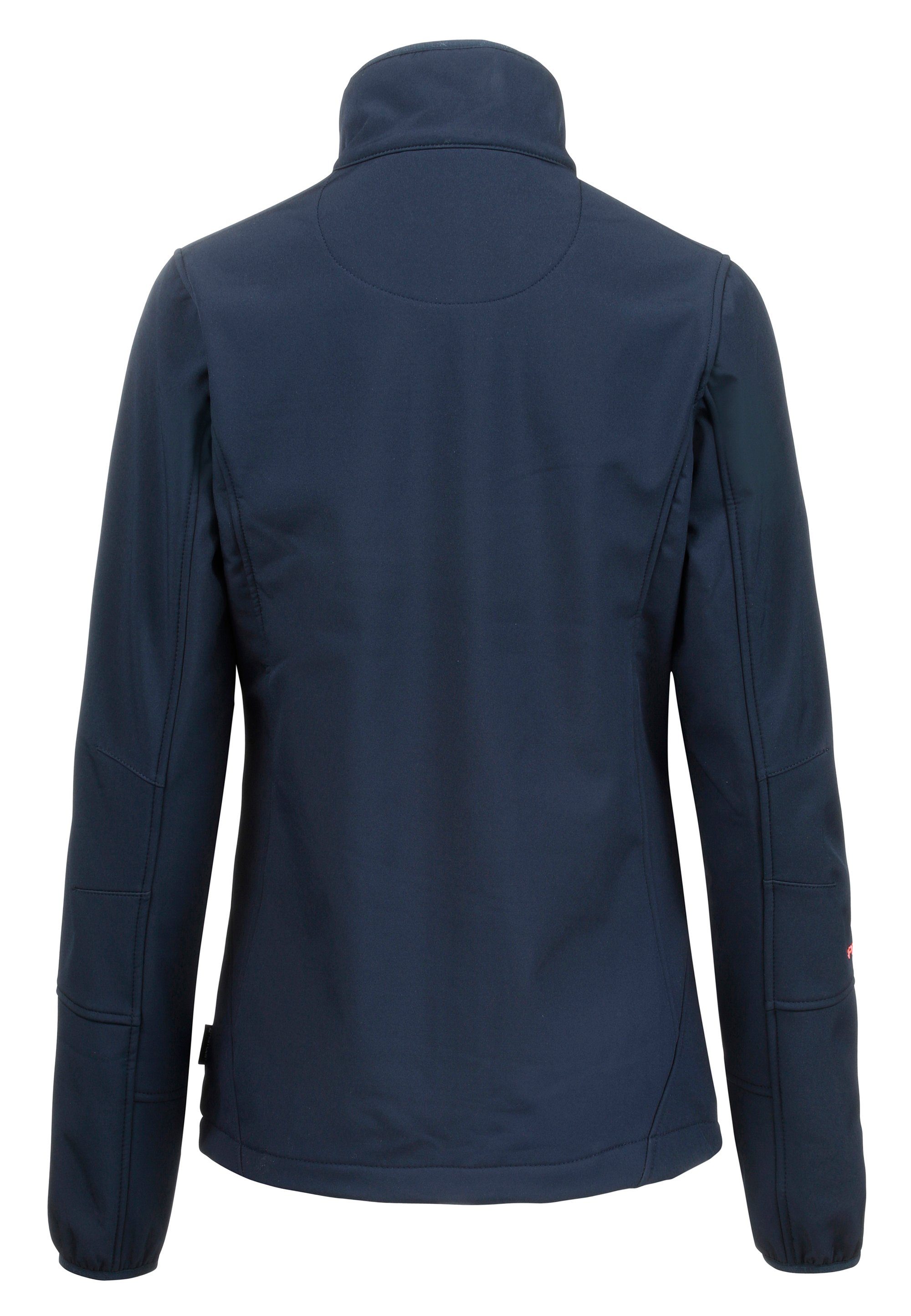 wasser- Funktionsmaterial winddichtem mit und WHISTLER Covina Softshelljacke dunkelblau