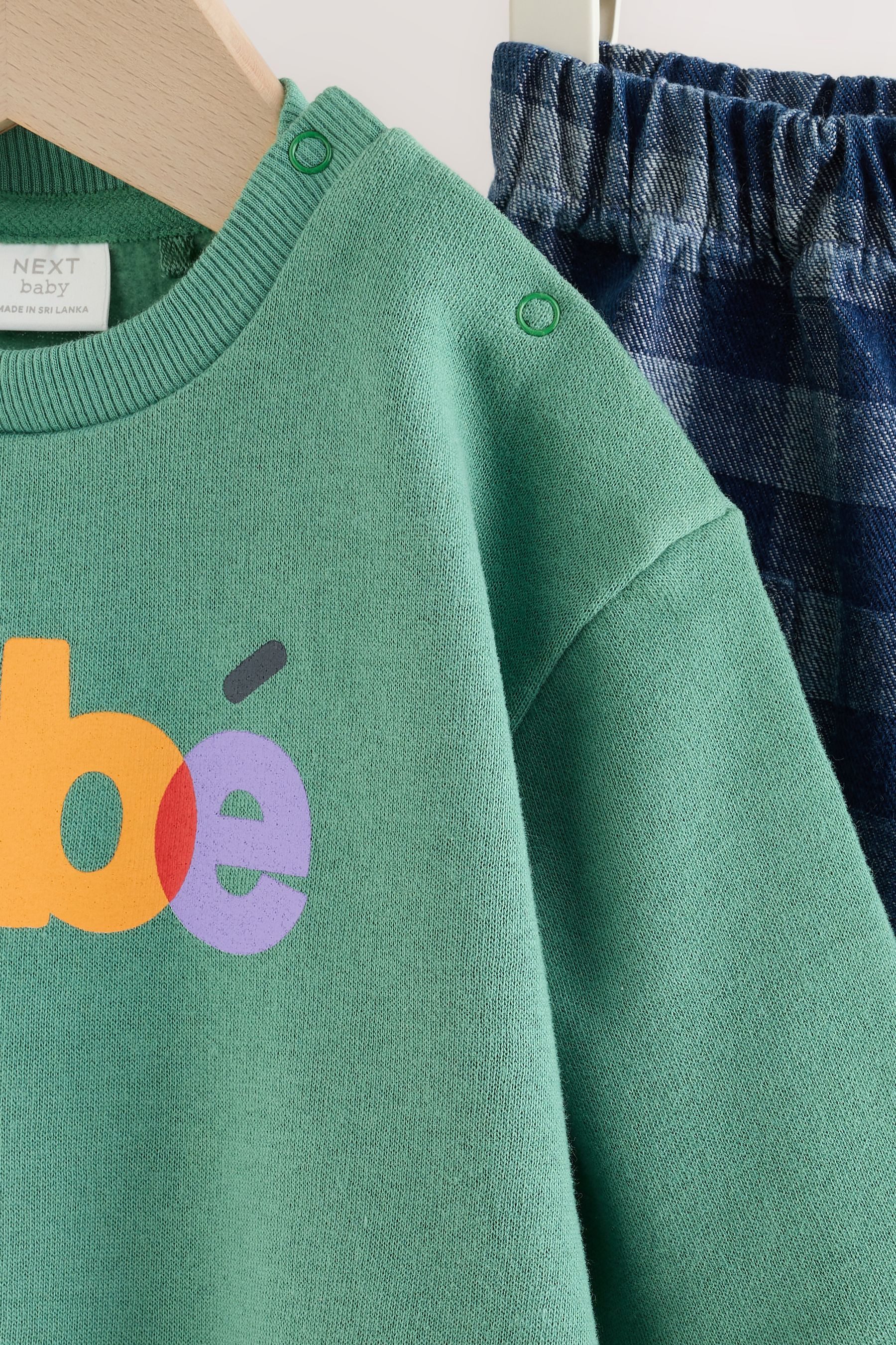 Next Top & Hose Babyset aus Sweatshirt und Hose (2-tlg) – Bild 4 von 5