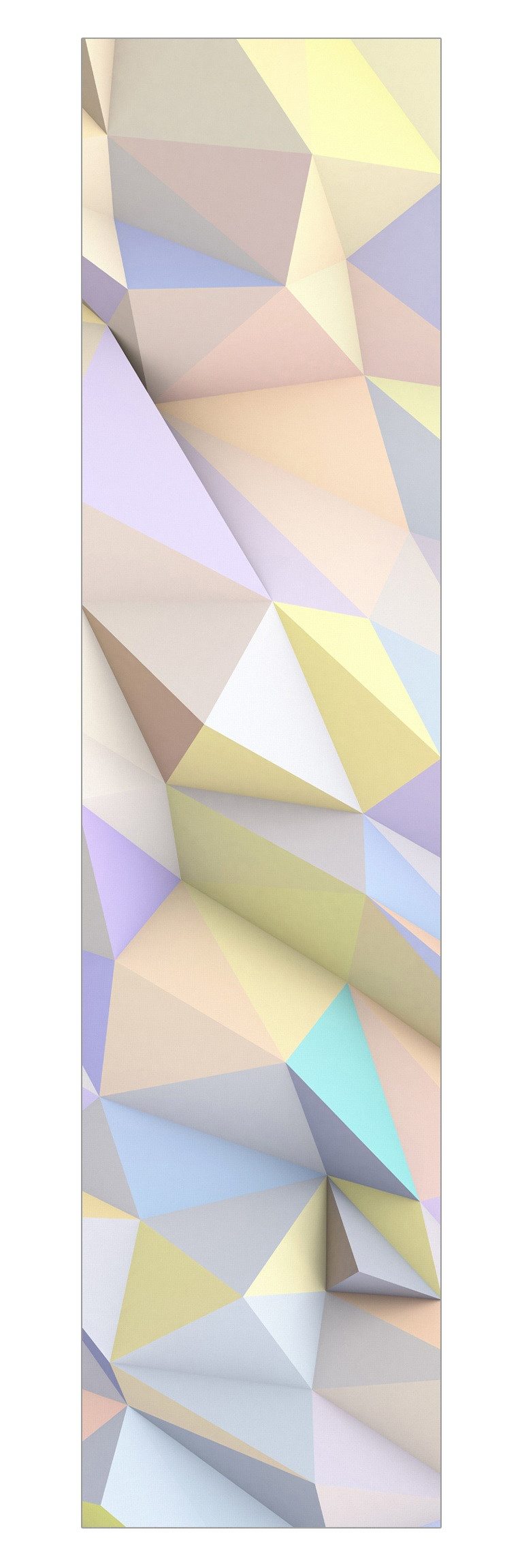 Bilderdepot24 Schiebegardine modern Flächenvorhang blickdicht Geometrisch 3D (1 St), halbtransparent, Kinderzimmer große Flächengardine lichtdurchlässig für Klemm-System