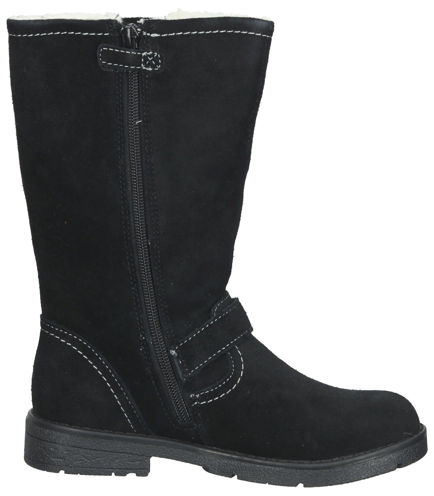 Schwarz Salamander Veloursleder Stiefelette (19102079) Lurchi Stiefelette