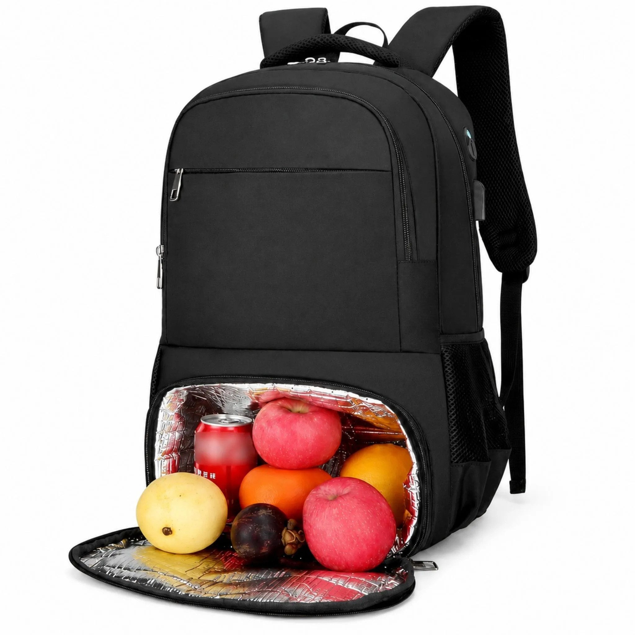 Blossom Laptoprucksack Laptop Rucksack Rucksäcke Schulrucksack Wasserbeständig Laptoptasche (Businessrucksack mit Laptopfach, isoliertem Fach, USB-Anschluss), für Herren Damen Jungen Teenager Freizeit Arbeit Business Reisen