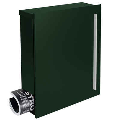 MOCAVI Briefkasten »MOCAVI Box 110 Qualitäts-Briefkasten mit Zeitungsfach tannen-grün (RAL 6009)«