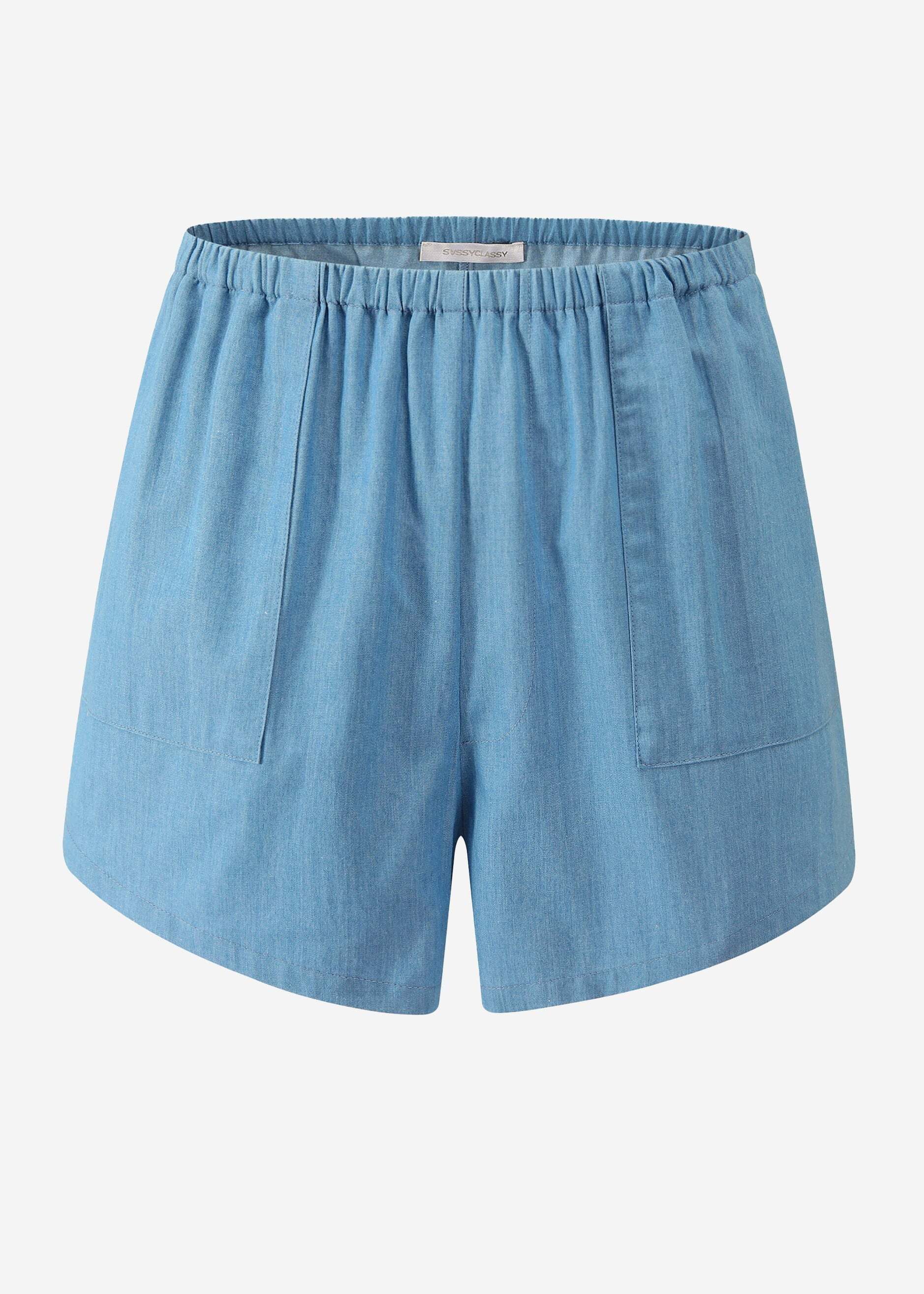 SASSYCLASSY Shorts Lässige Denim Shorts mit Fronttaschen für Damen Lufitige günstig online kaufen