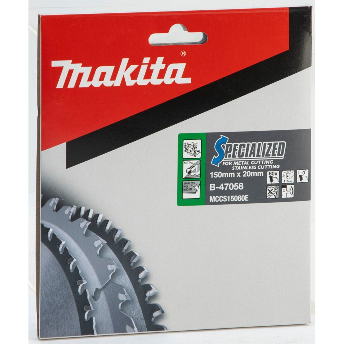 Makita Kreissägeblatt Sägeblatt f. INOX 150x20x60Z