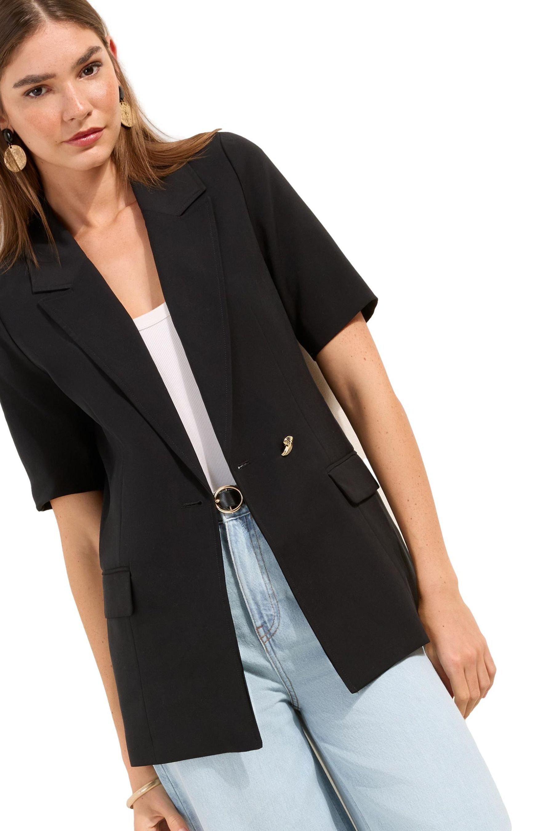 Friends Like These Jackenblazer Friends Like These Kurzarm-Blazer (1-tlg)