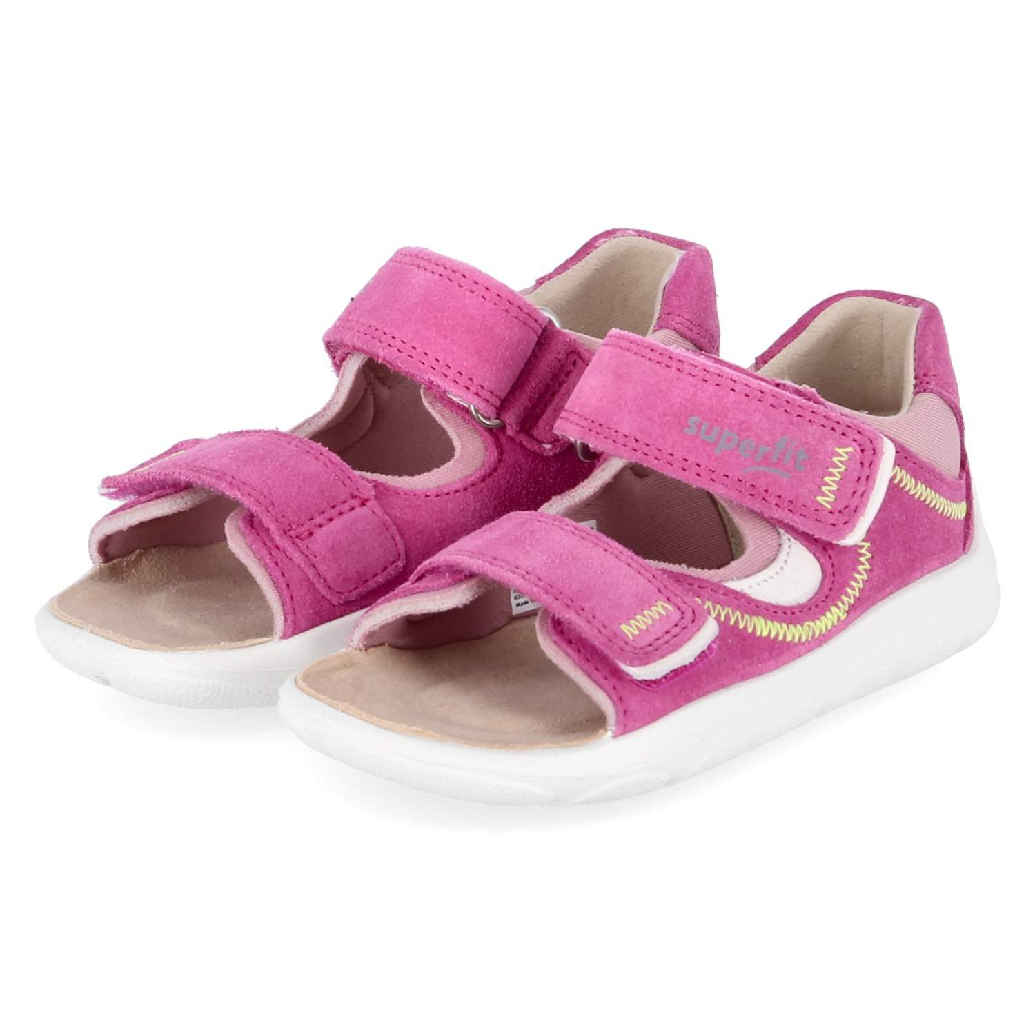 Superfit Superfit 1-001060-5500 Mädchen Leder & Textil rosa Sandalette