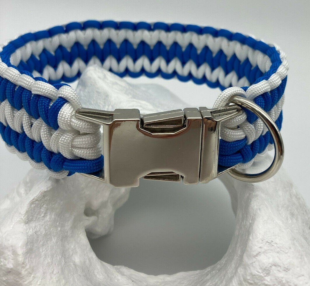 Wandtattoodesign Hunde-Halsband Hunde Halsband Paracord Nylon Handmade geflochten Gratis Aufkleber, verschiedene Größen, mit Metall Klickverschluss
