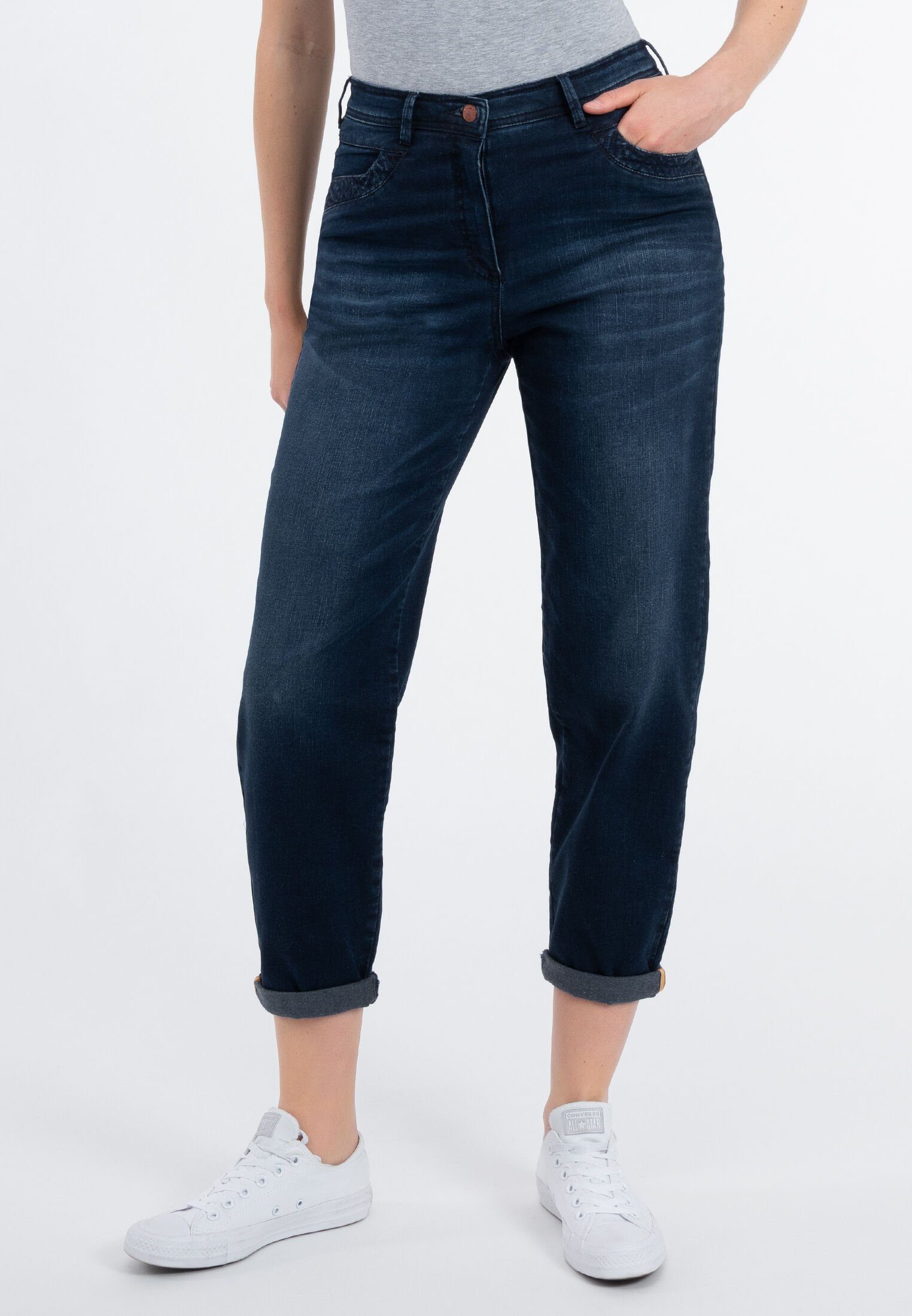 Recover Pants 5-Pocket-Jeans Amira Dunkelblau
