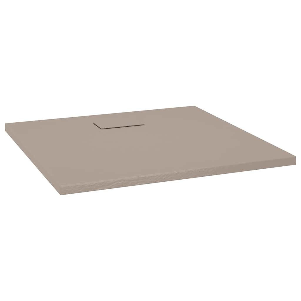vidaXL Duschwanne Duschwanne SMC Braun 90x80 cm
