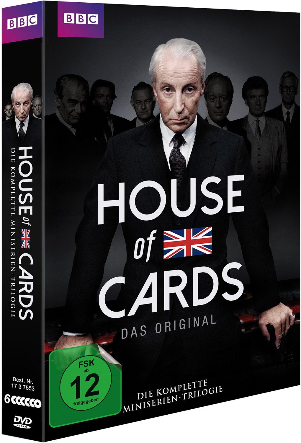 Edel DVD House of Cards - Die komplette Mini-Serien Trilogy (UK), (6-St., Box-Set), Enthält House of Cards, To Play the King, The Final Cut