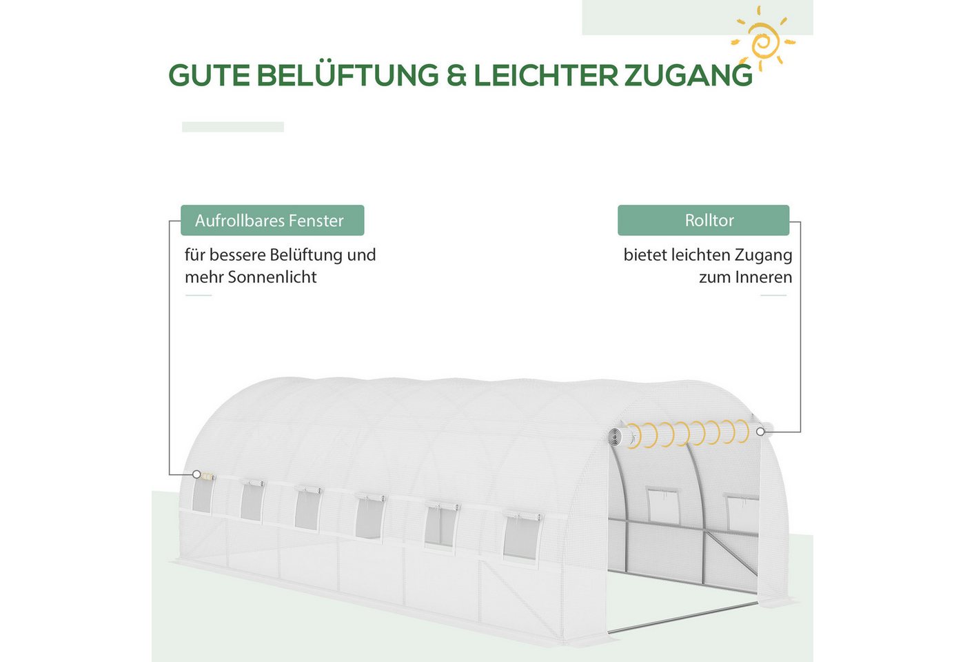 Yorbay Foliengewächshaus Folie für Fol... Yorbay Foliengewächshaus Folie für Fol...