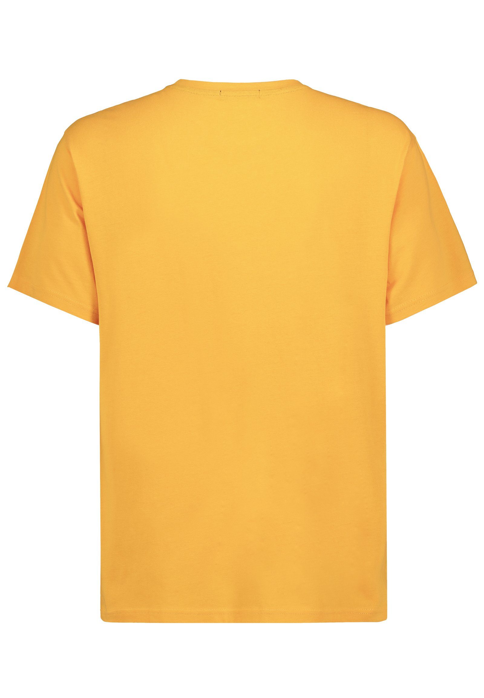 SUBLEVEL T-Shirt T-Shirt mit Sommer yellow Print