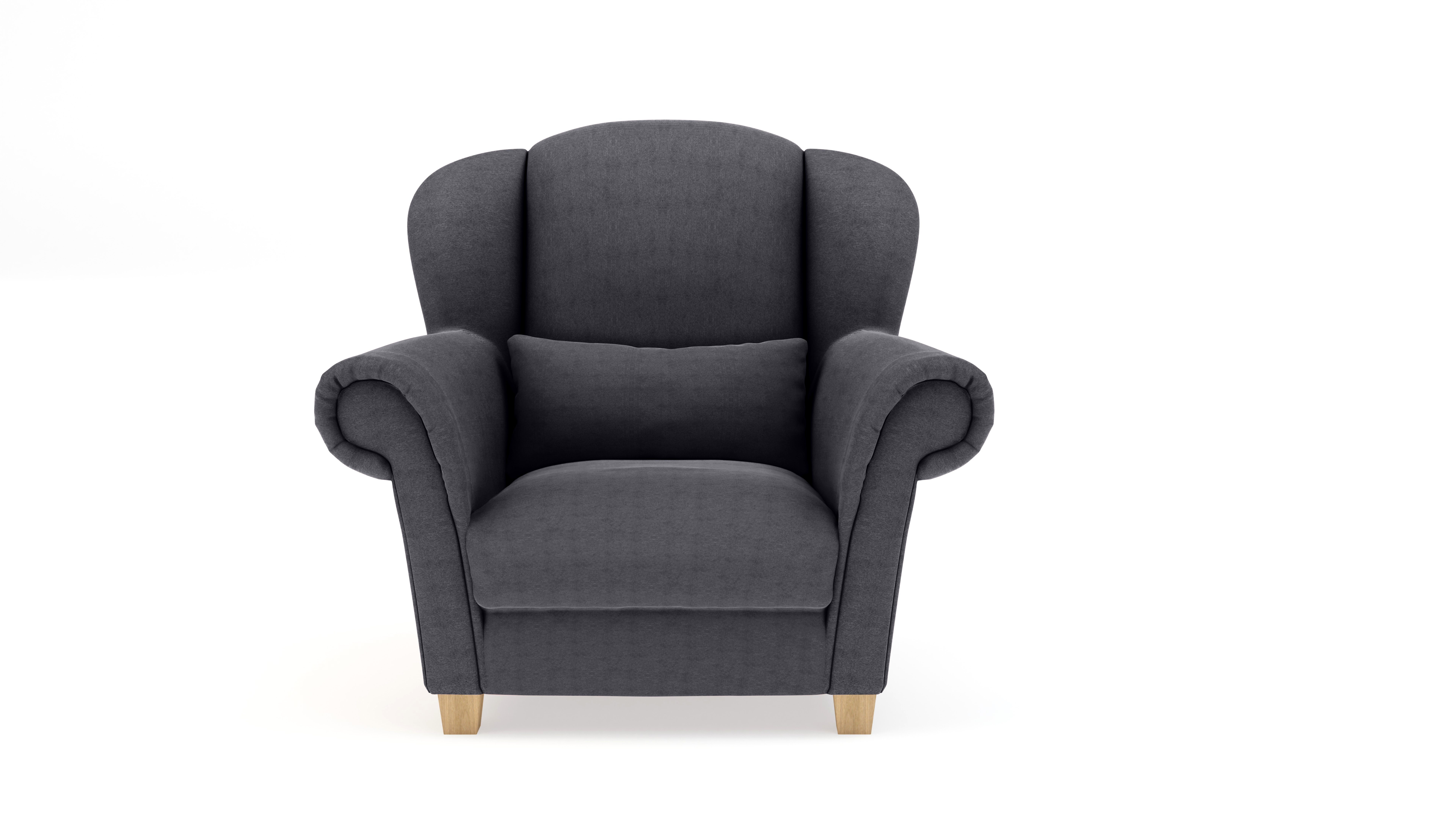 Sofa Dreams Sessel London (Loungesessel, Webstoff, Strukturstoff Fernsehsessel), Graphite Polstersessel