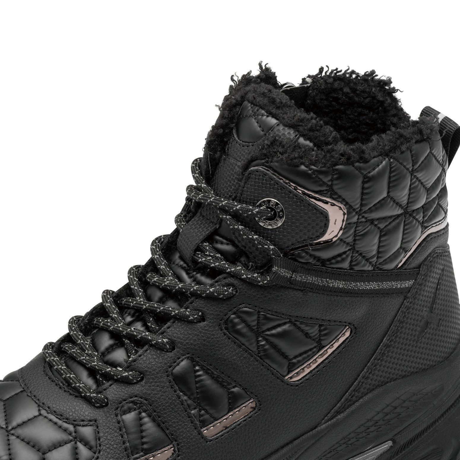 Tamaris Winterboots, Keilabsatz, Schnürboots mit abgesteppten Wattierungen