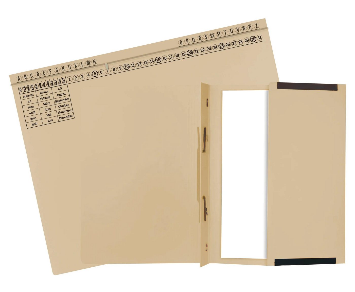 Thumbnail - EXACOMPTA Organisationsmappe 25x Exaflex Standard, Hängehefter mit 1x Abheft, Elfenbein, 371122B, Kanzlei Mappen