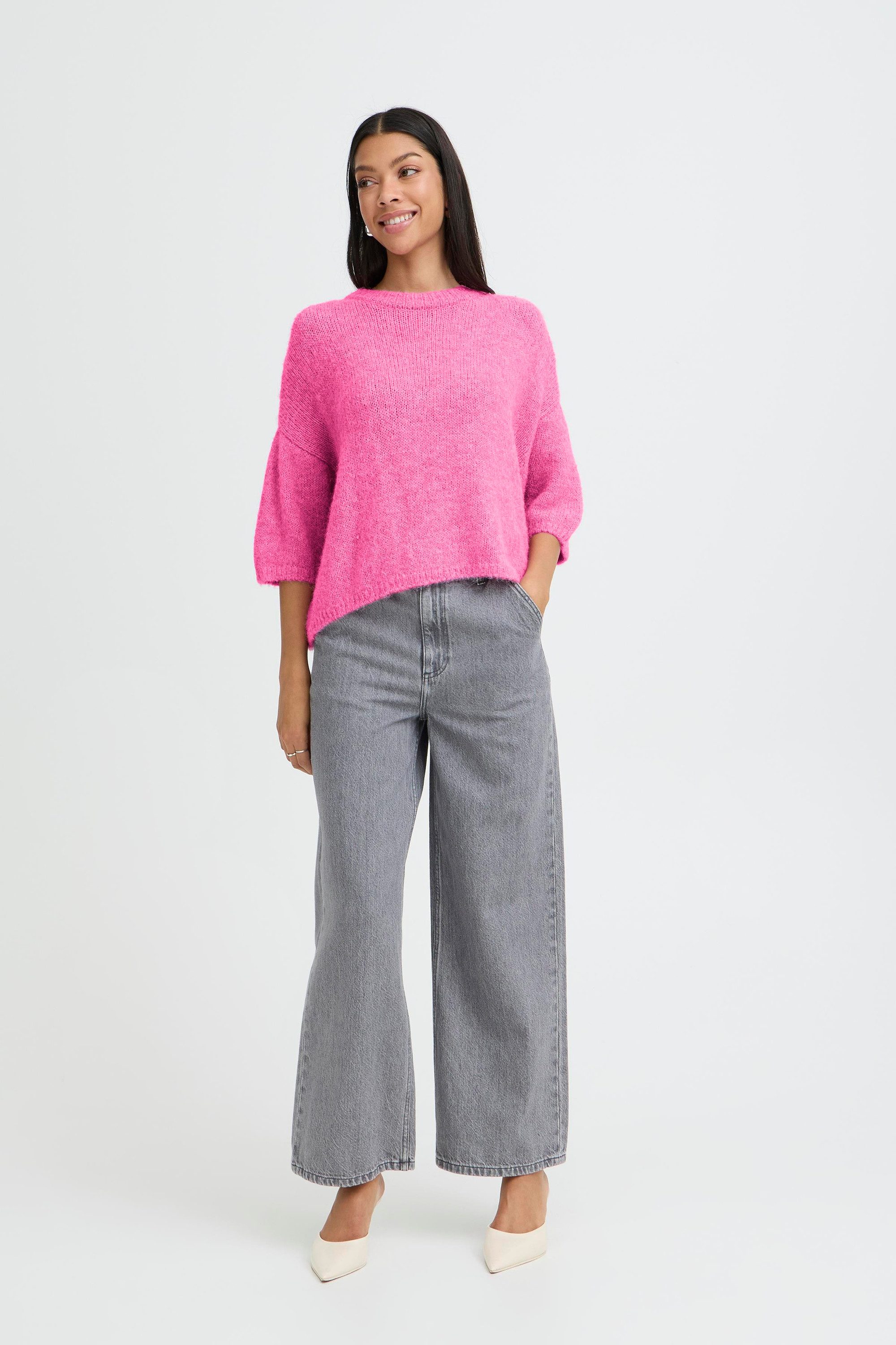 b.young Strickpullover Halblange Ärmel BYOTIA günstig online kaufen