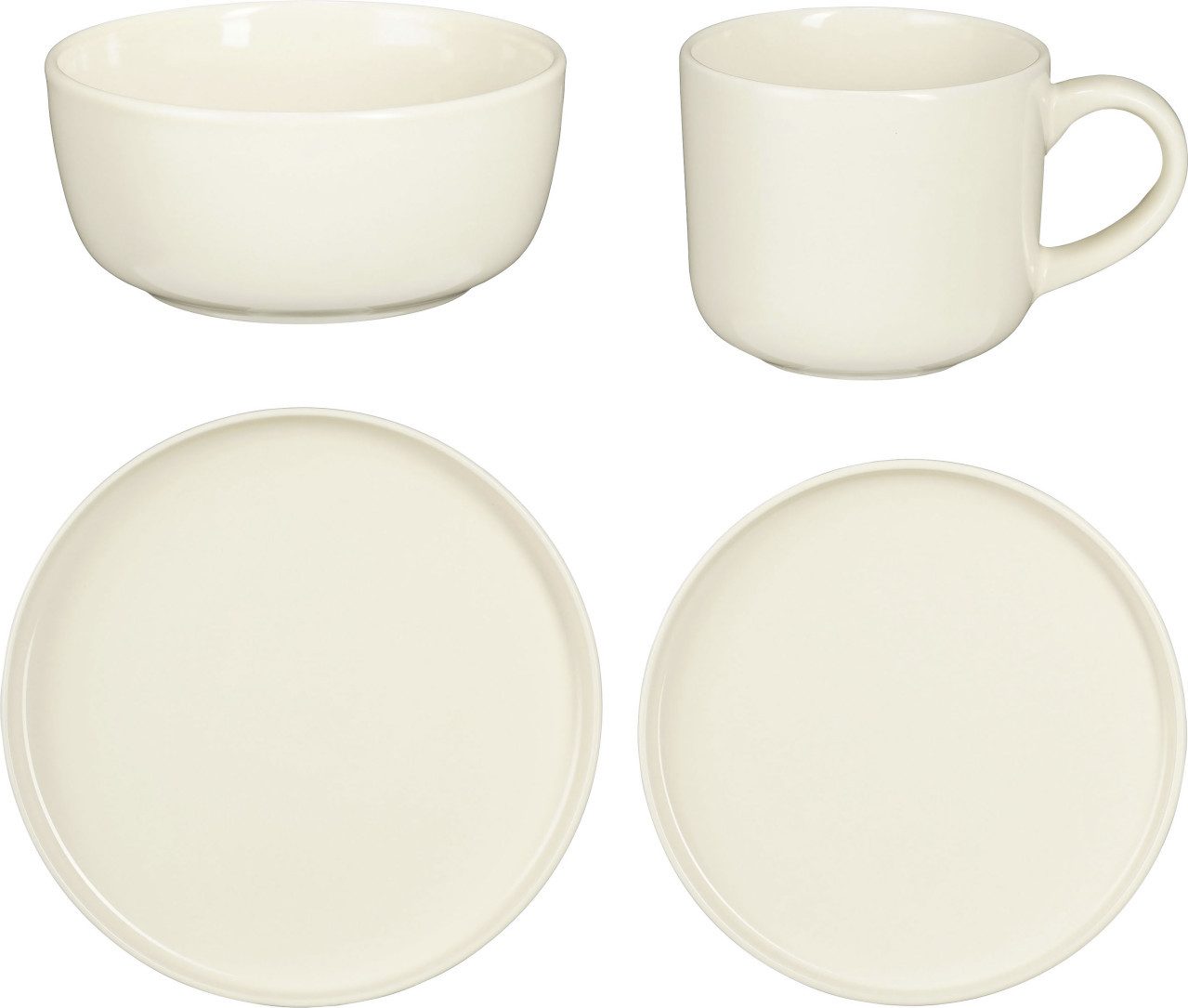 Mica Decorations Geschirr-Set Mica Decorations Geschirrset für 4 Personen Ozzu, Stein