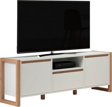 andas Lowboard Drammen, TV Schrank, hellbraun / weiß, matt, Breite 150 cm