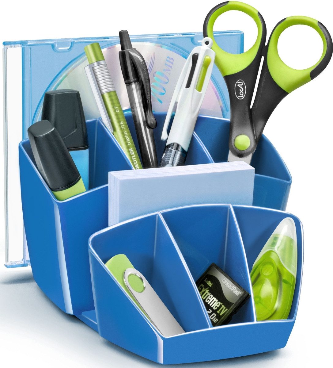 CEP Tischaufsatz Multiköcher Gloss 8 Fächer ozeanblau