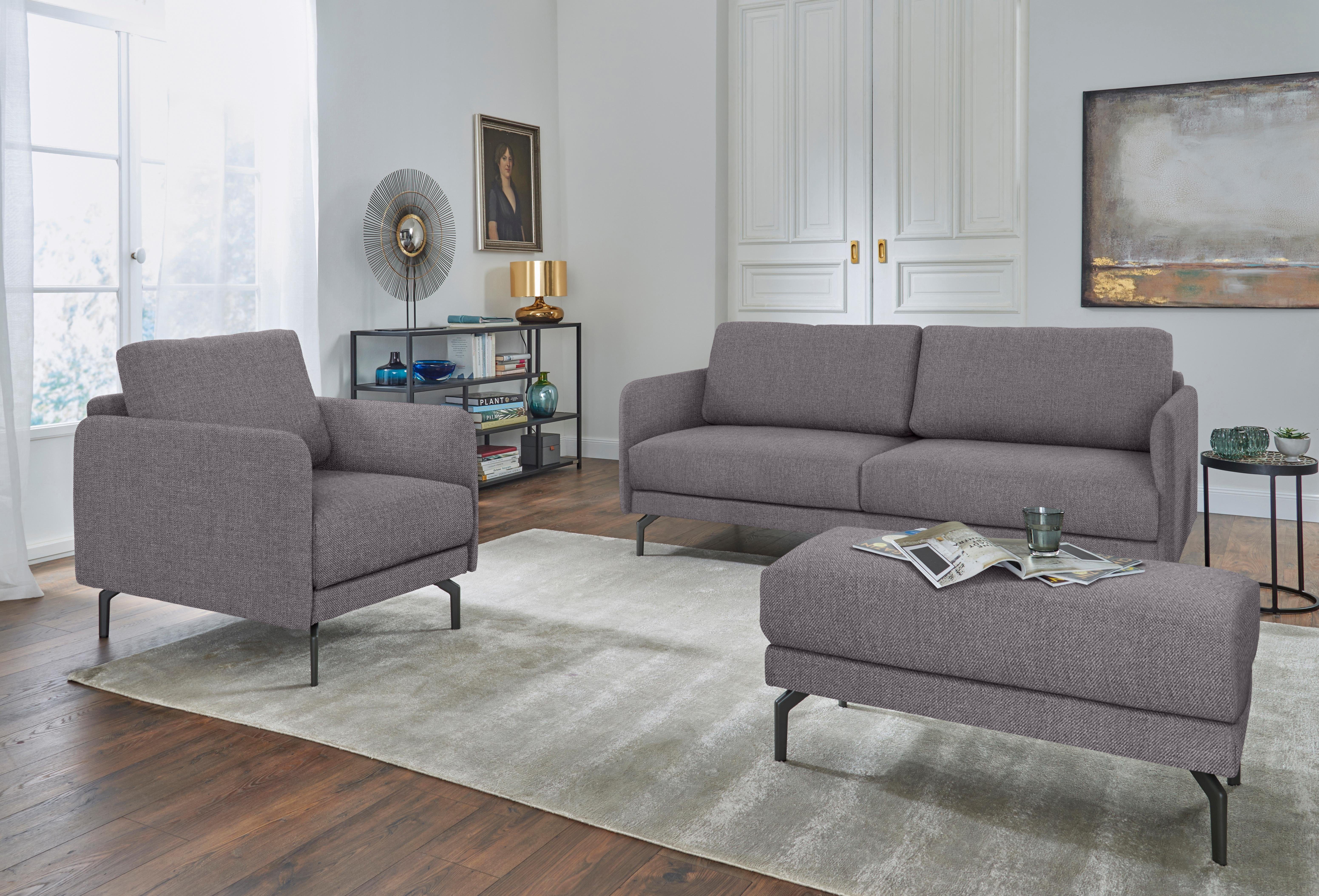 Creation BY ROLF BENZ Hockerbank CR.450, Sitzbank, Alugussfüße in umbragrau