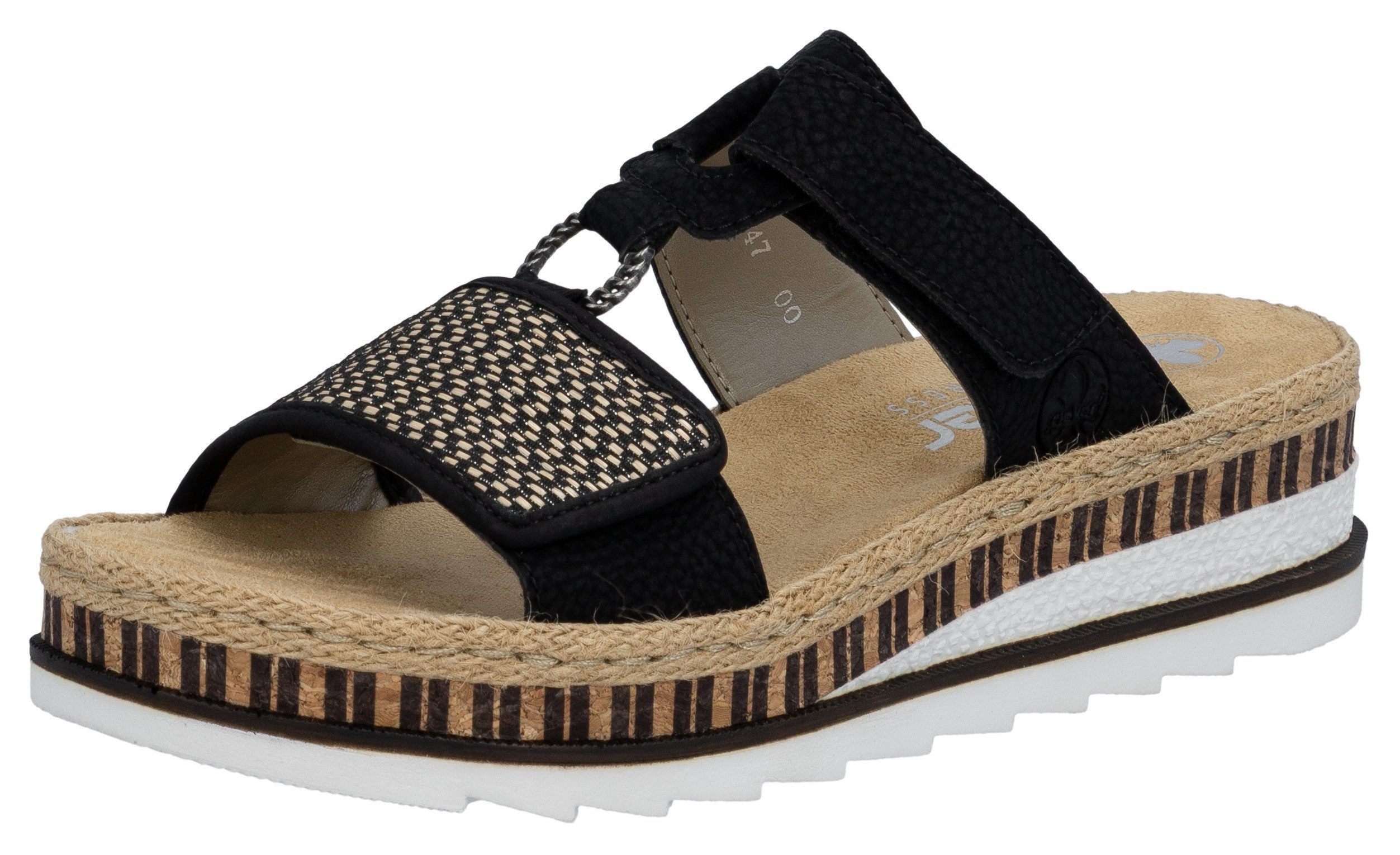 Rieker Pantolette, Keilabsatz, Sommerschuh, Schlappen mit weicher Innensohl günstig online kaufen