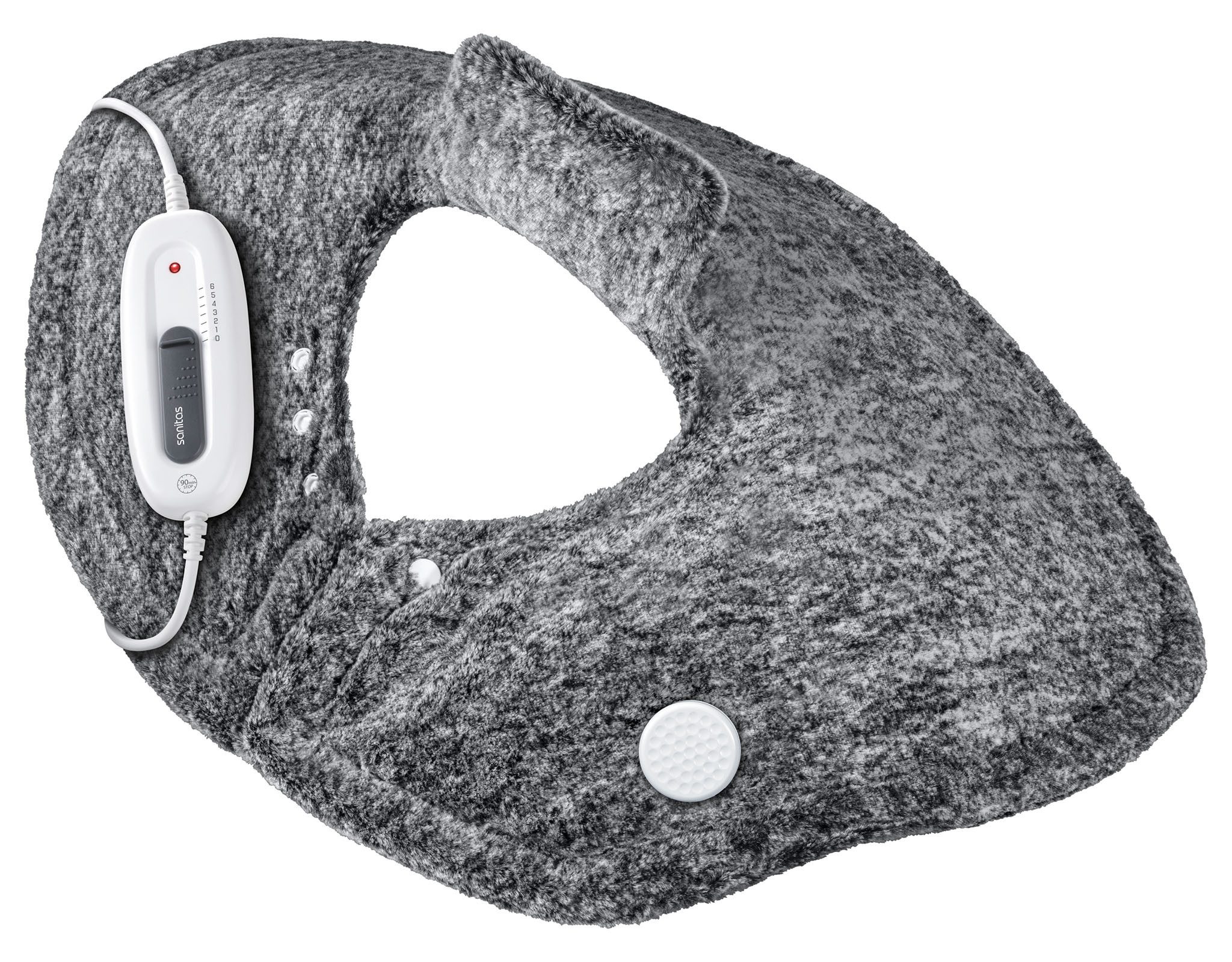 Sanitas Schulter-/Nacken-Heizkissen Schulterheizkissen Nackenwärmer Wärmkissen SHK 50 6 Stufen 90min grau