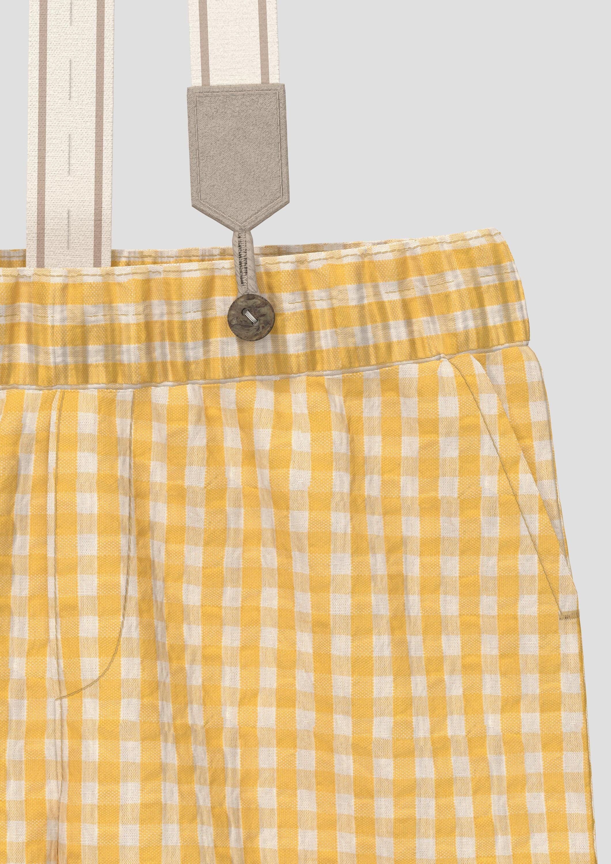s.Oliver Shorts Hose Shorts aus Baumwolle mit abnehmbaren Hosenträgern