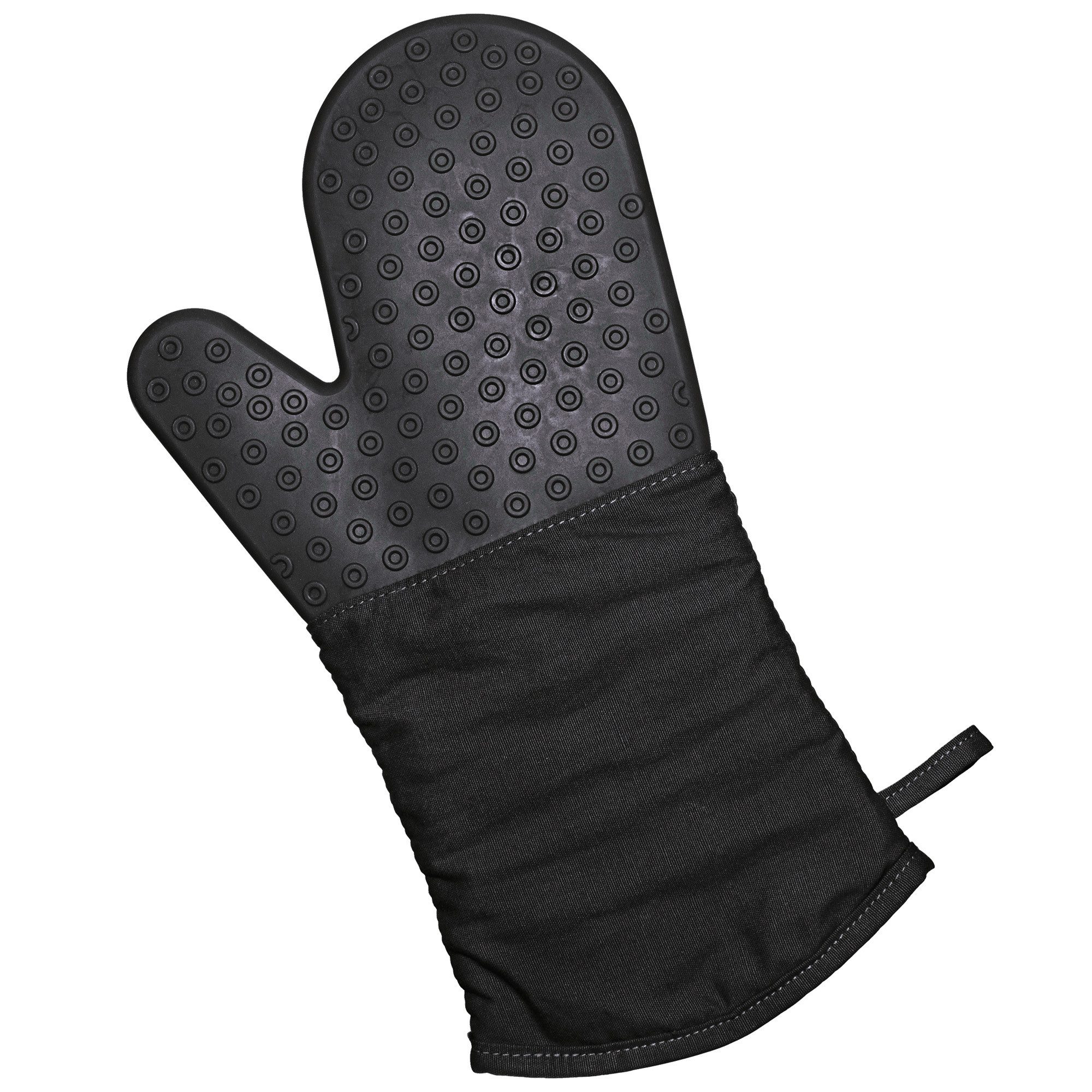 Hitzeschutzhandschuhe Kochhandschuh Backhandschuh schwarz