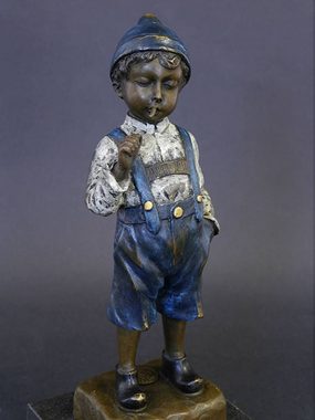 AFG Dekoobjekt Bronze Figur eines Jungen mit Zigarette im Mund