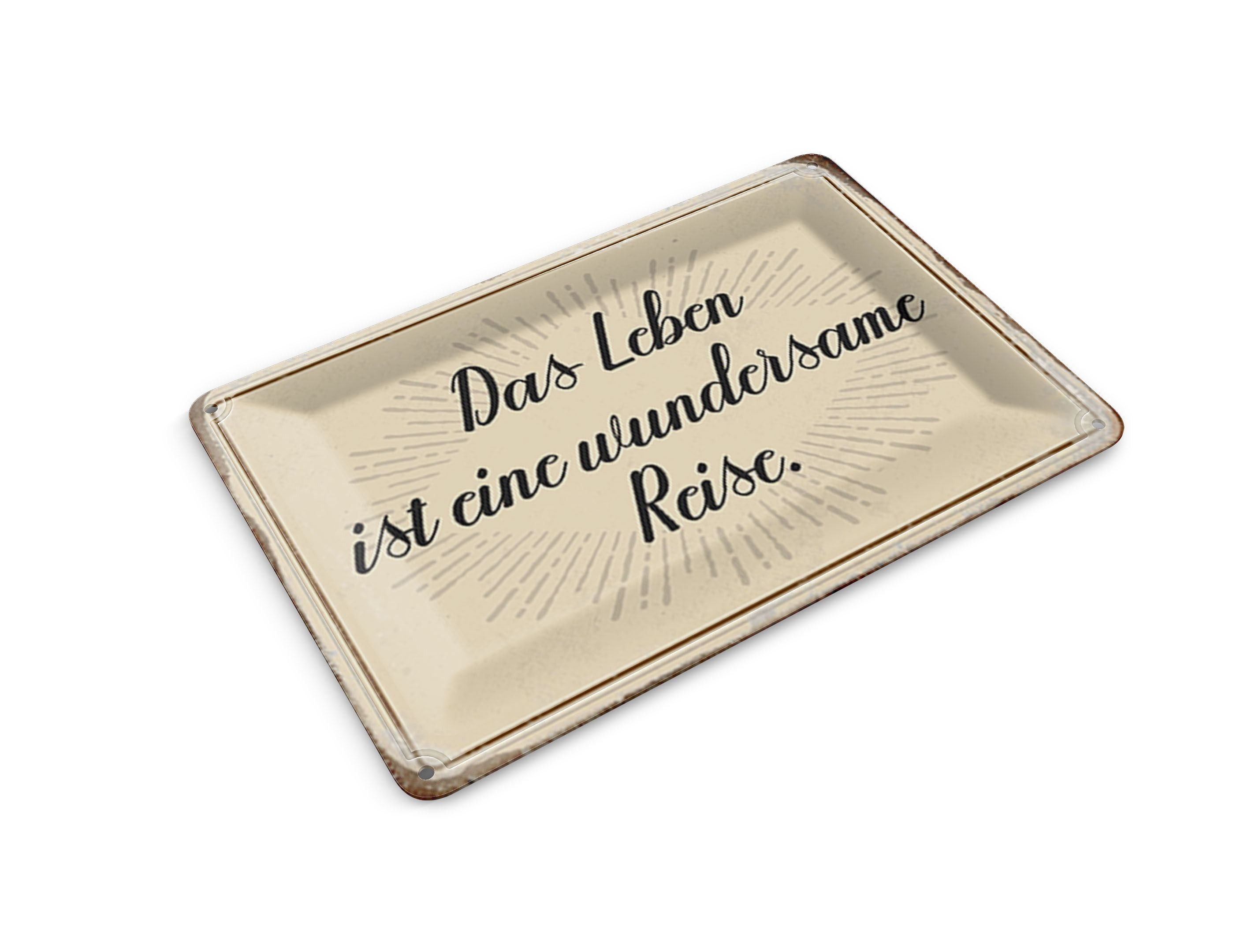 Femer GmbH Postkarte Spruch 14x10 cm das Leben ist wundersame Reise, unfrankiert