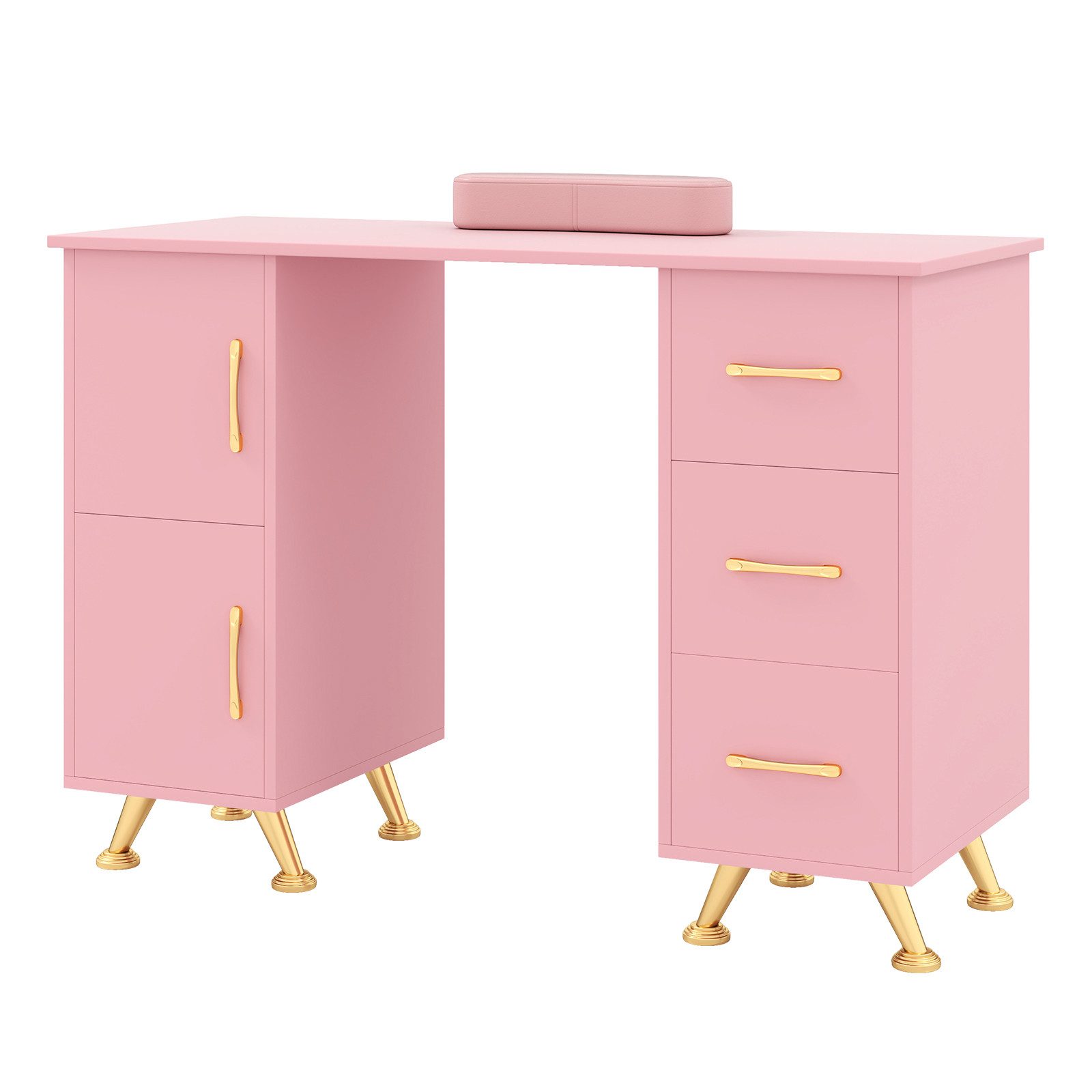 COSTWAY Schminktisch, Maniküretisch,Nageltisch mit 3 Schubladen, Holz günstig online kaufen