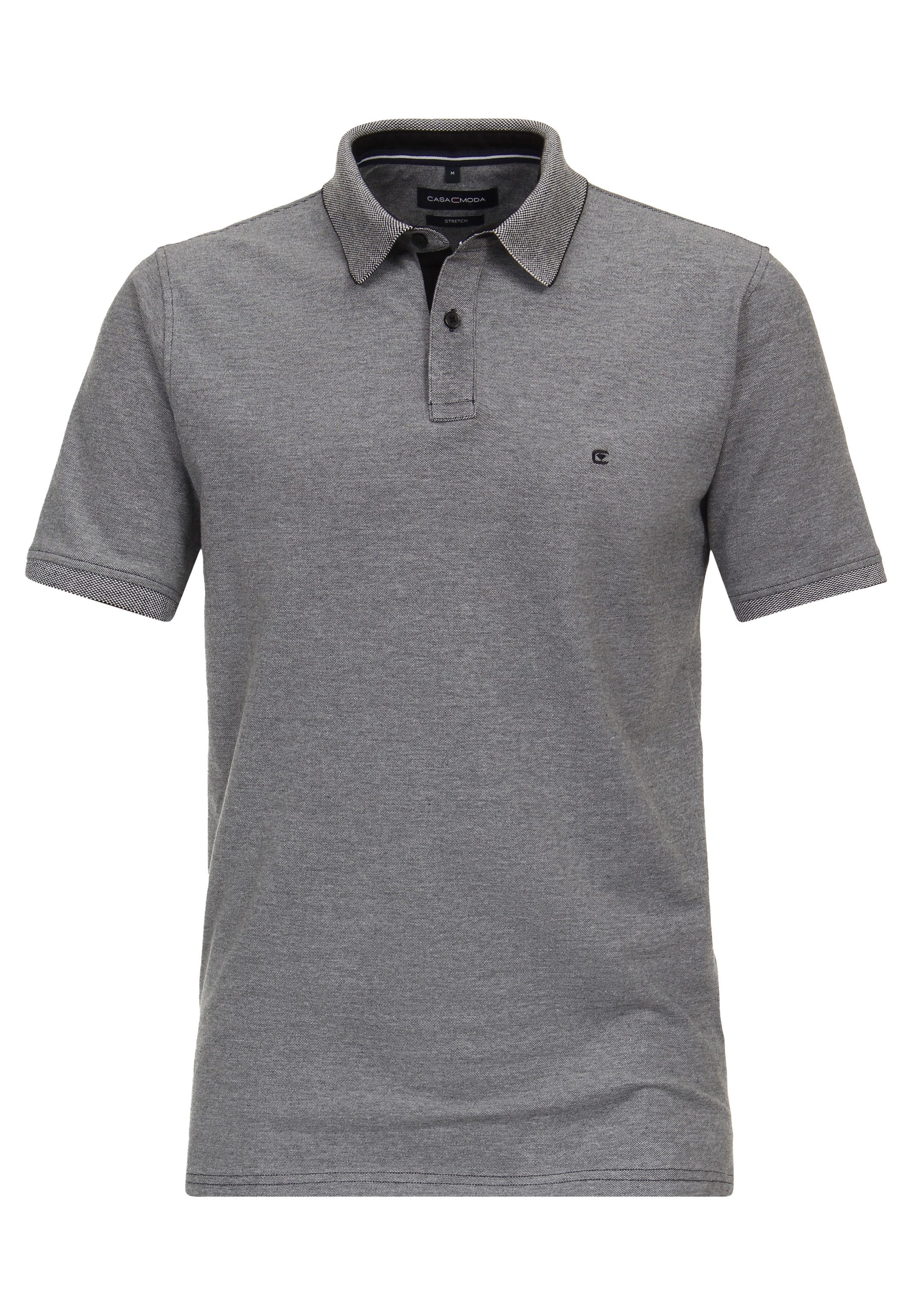 CASAMODA Poloshirt Basic (1-tlg) Poloshirt - Baumwolle - Atmungsaktiv - Mit Stretchanteil