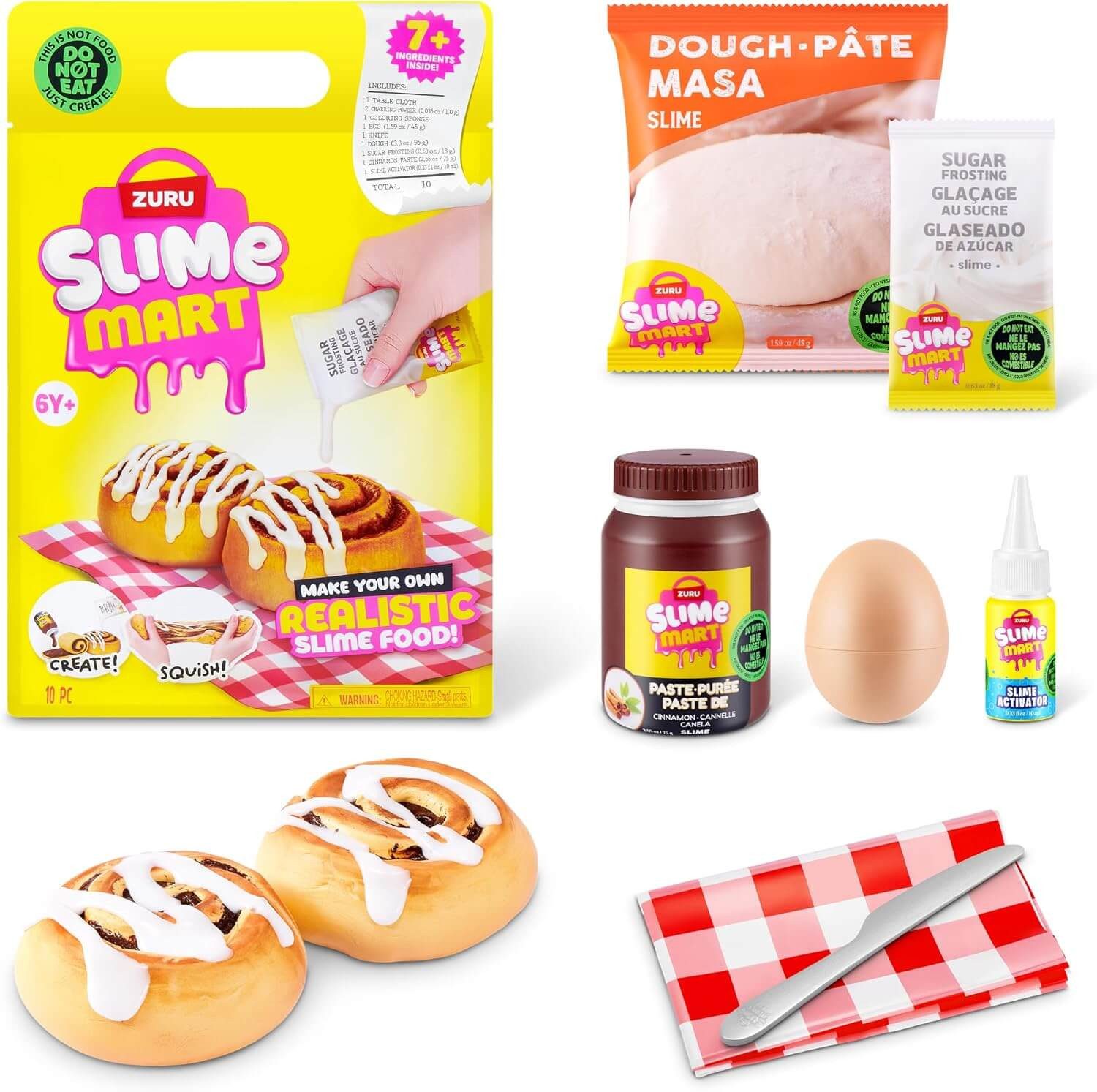 ZURU Knete Zuru 15915B - Slime Mart Shopping Bag Serie 2 - Zimtschnecken