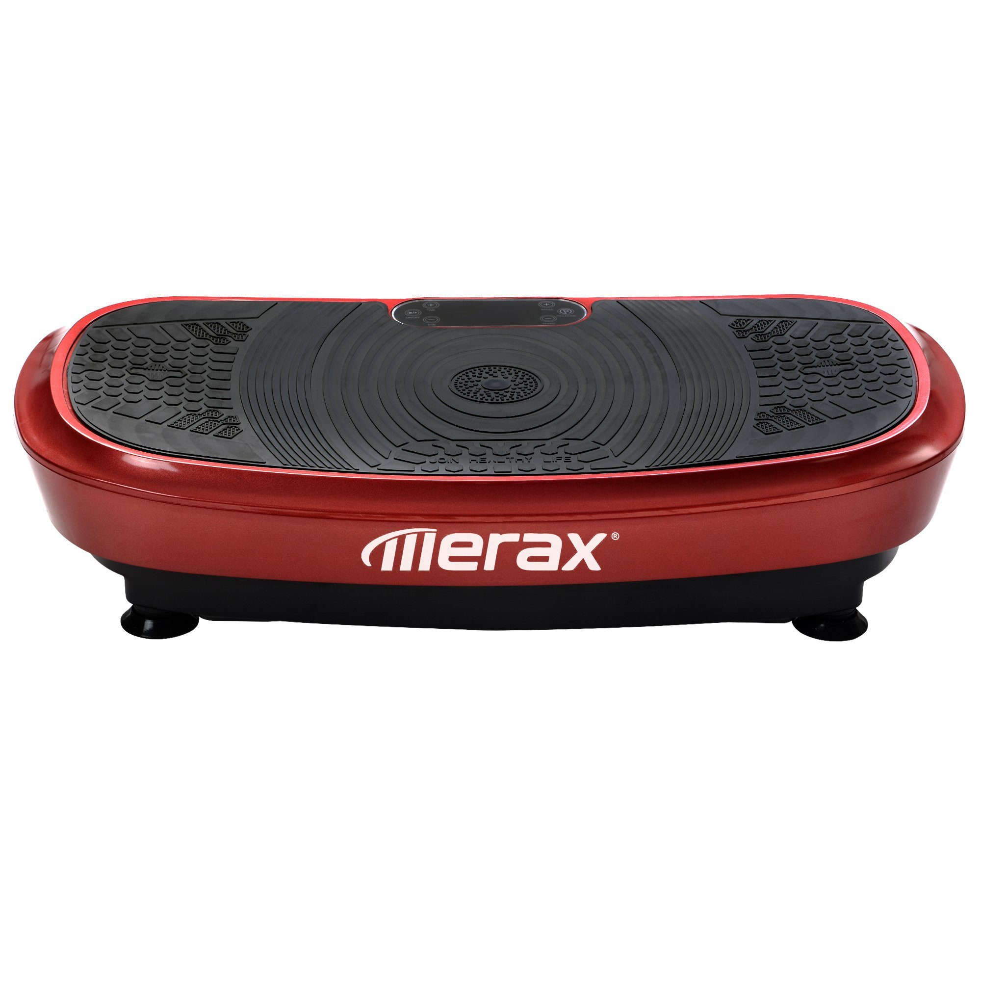 Merax Vibrationsplatte 3D Vibrationsplatte + Bluetooth Musik, 2 Kraftvolle Motoren, 400 W, Einmaliges Design, Trainingsbänder, Fernbedienung, belastbar bis 150kg