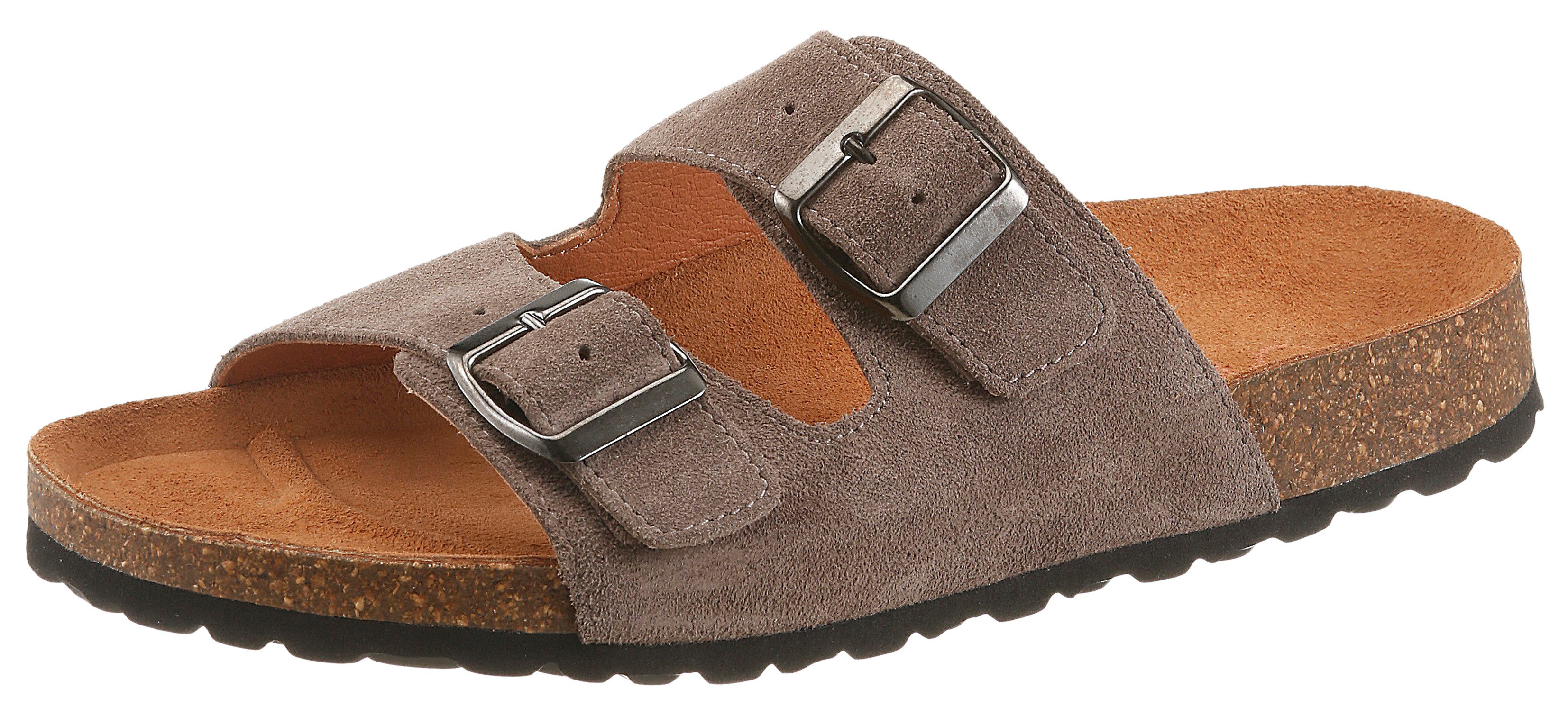 VERBENAS LUKE SERRAJE Pantolette Sommerschuh, Hausschuh, Strandschuh, Urlaubsschuh mit zwei Riemen